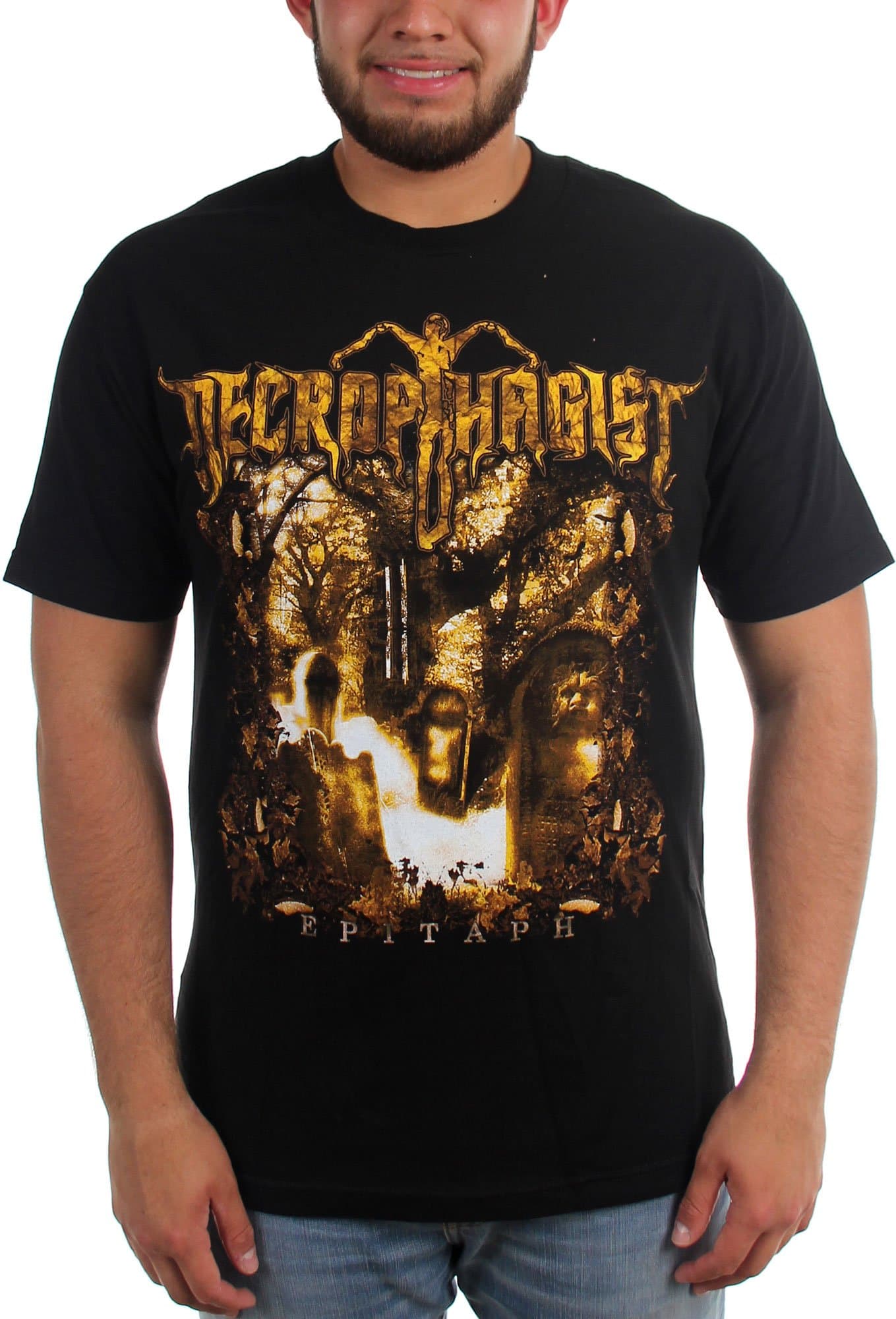 Mens Epitaph T-Shirt, X-Large, Black