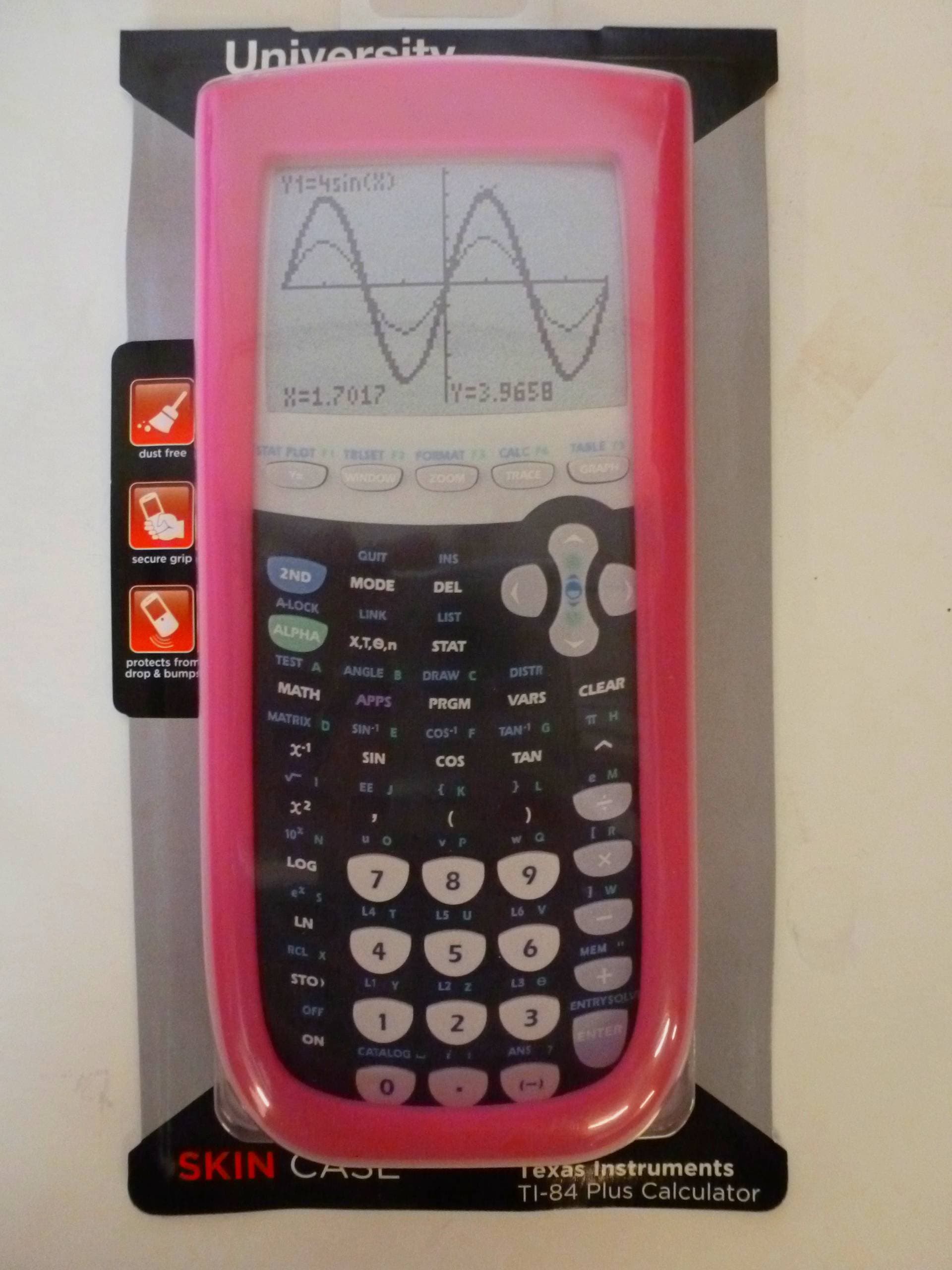 Pink Skin Case for TI-84 Plus Graphing Calculator
