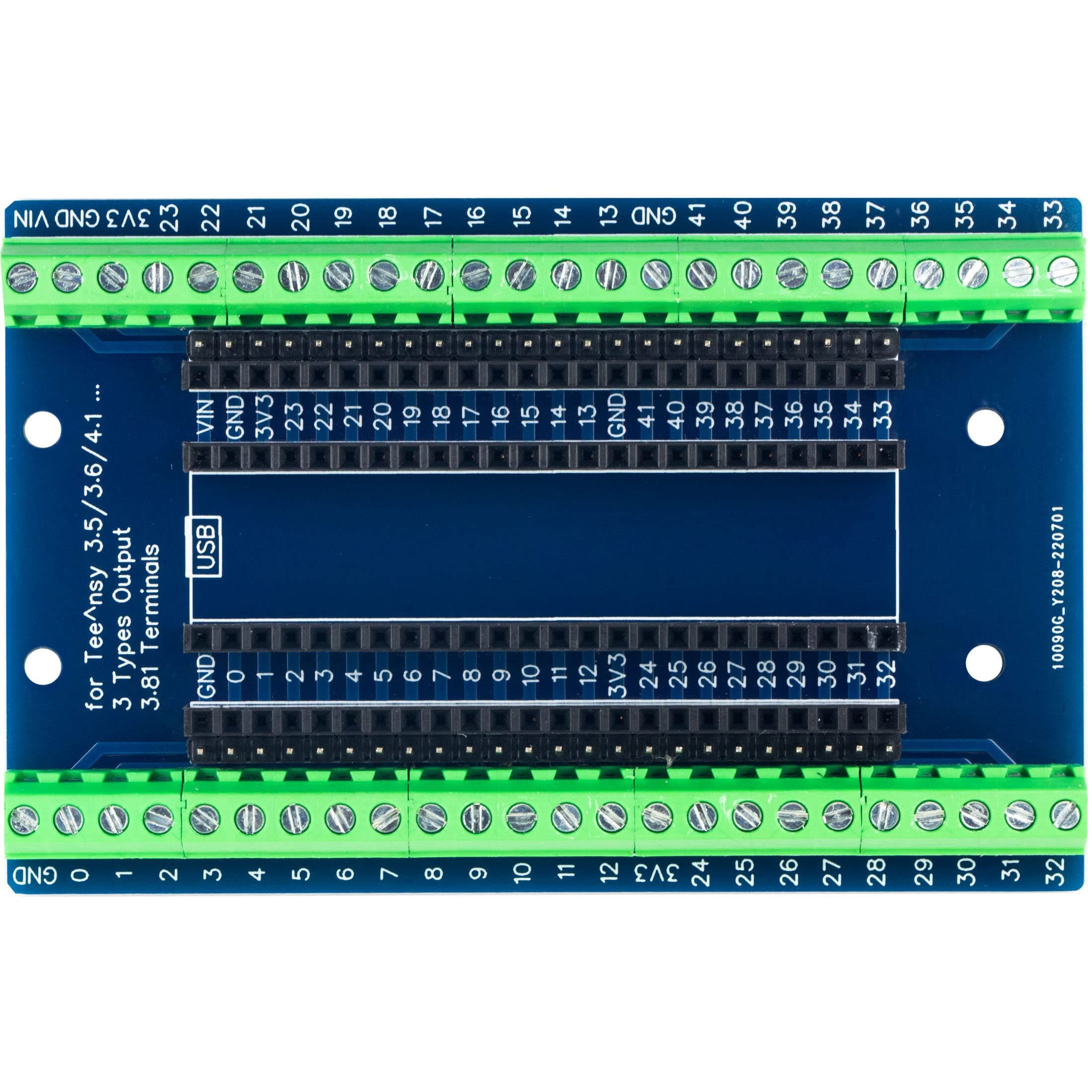Screw Terminal Expansion Board 3 Types Output Breakout Board for Teensy 3.5 / 3.6 / 4.1 Module Compatible with Arduino