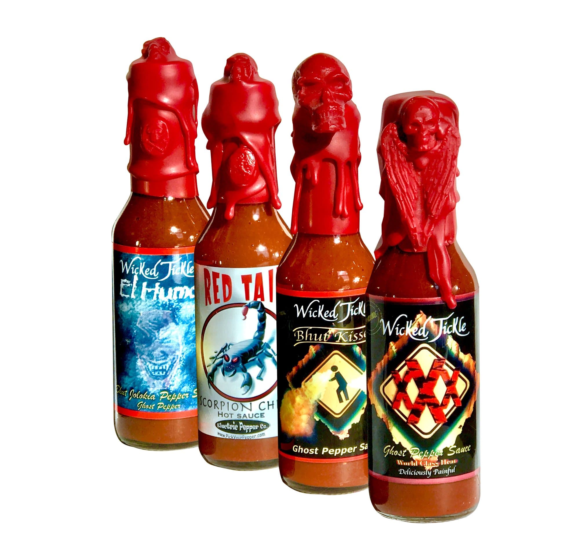 Hot Sauce Gift Set, 4 Pack – Ghost & Scorpion Sauces, 5 oz Bottles