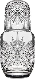 Bedside Night Carafe - Cup and Bottle to Keep Next To Your Bed for a Handy Midnight Drink, 16oz