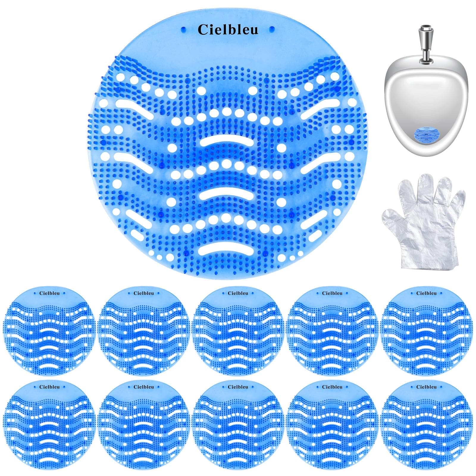 10 Packs Urinal Screens Deodorizer, Urinal Cake Anti-Splash&Odor Freshener – Ideal for Schools, Bathrooms, Restrooms, Office (10PACK)