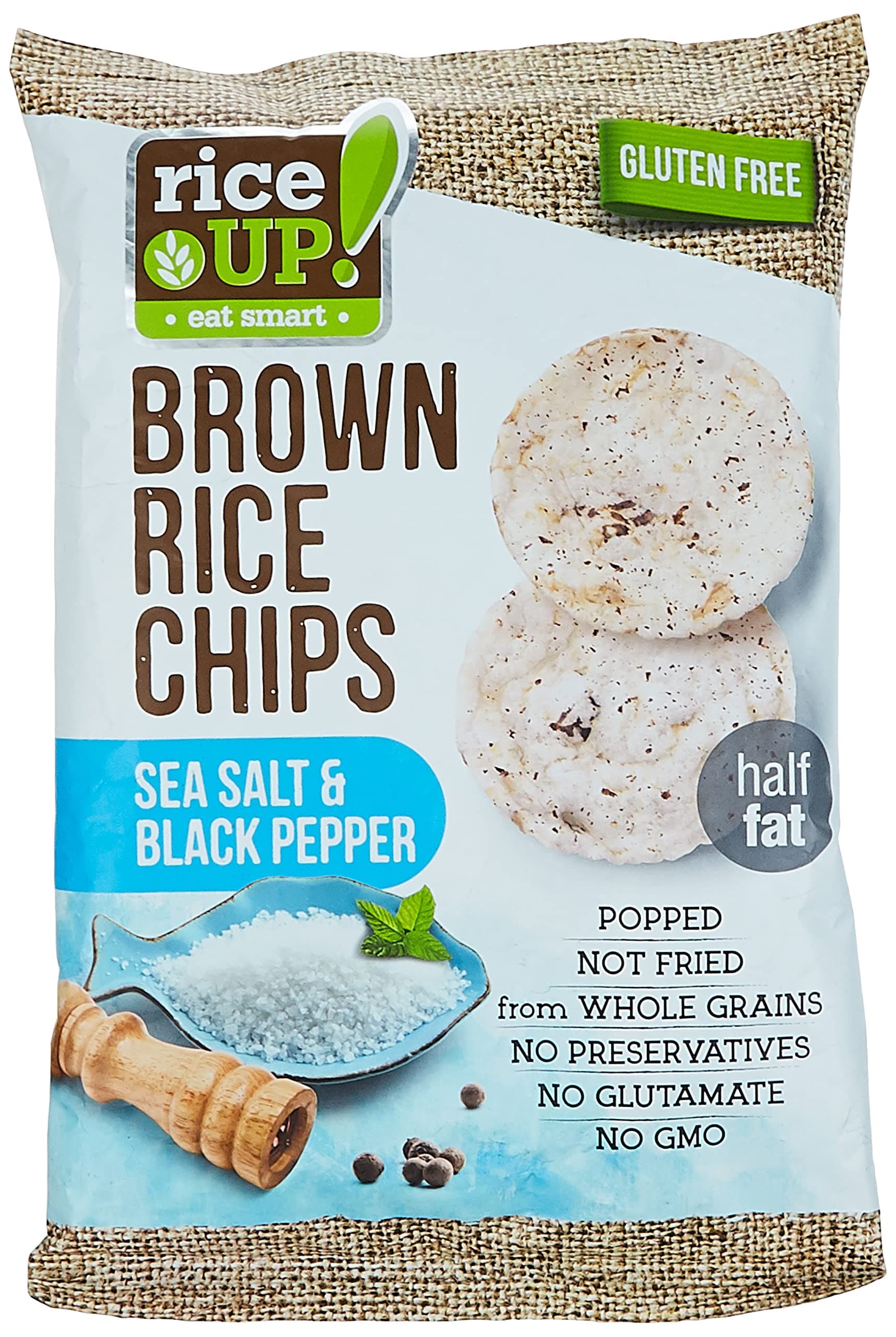 Rice up Chips Salt & Pepper, 60 gm (Pack of 1)