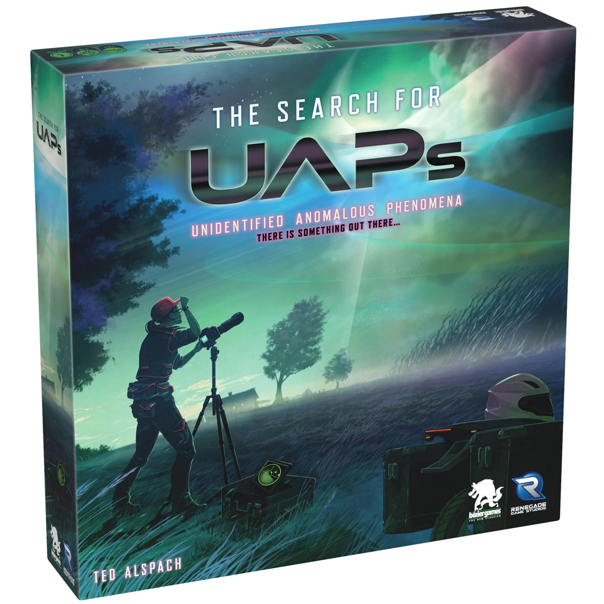 Renegade Game Studios Search for UAPs Board Game - Deduction Strategy Logic Puzzle, Sci-Fi Satellite Game, Ages 14+, 1-5 Players, 60-75 Min