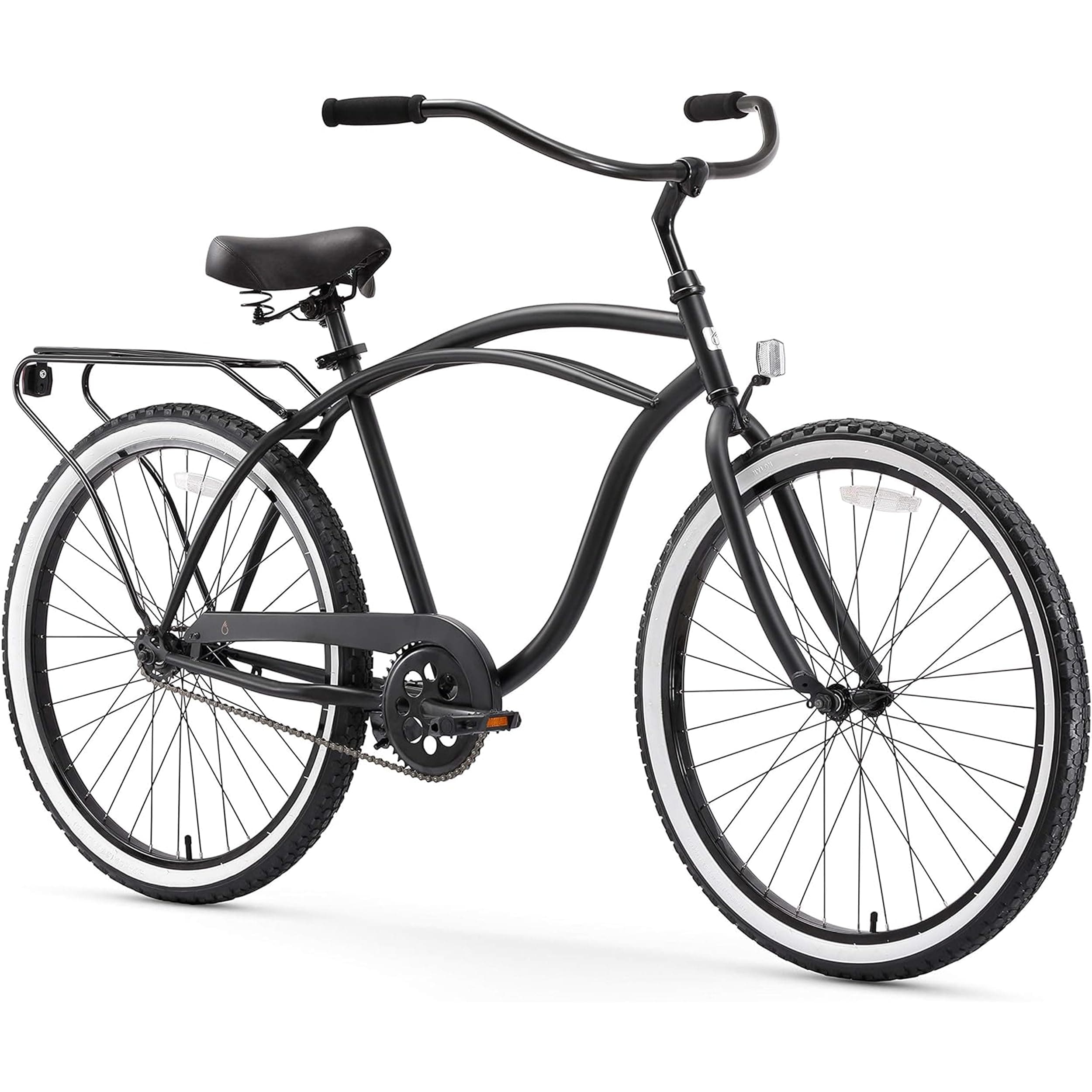 sixthreezero Around The Block Men’s Beach Cruiser Bicycle OR eBike 250W and 500W Electric Bike, 24-Inch and 26-Inch