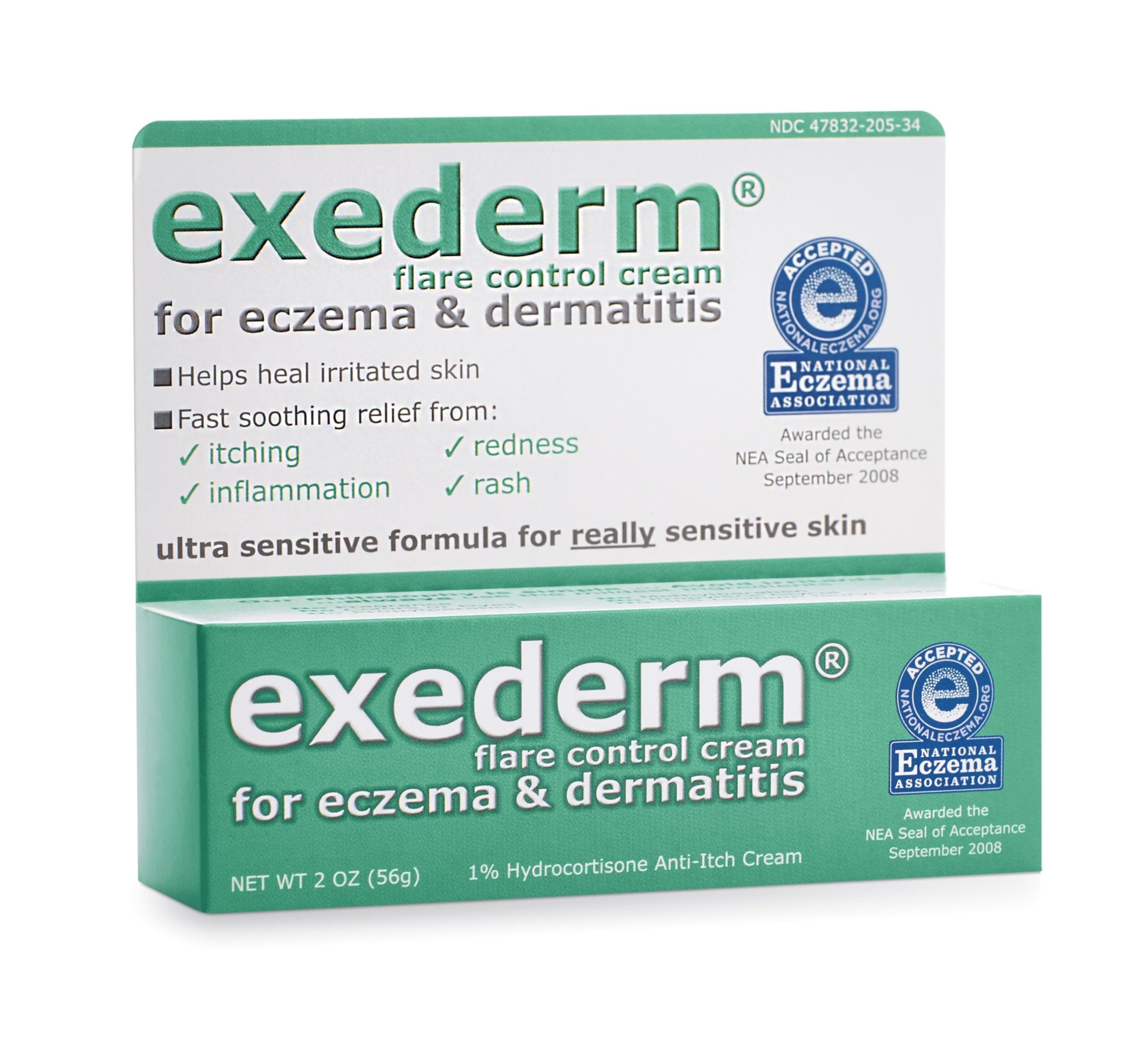 Exederm Flare Control Cream for Eczema & Dermatitis