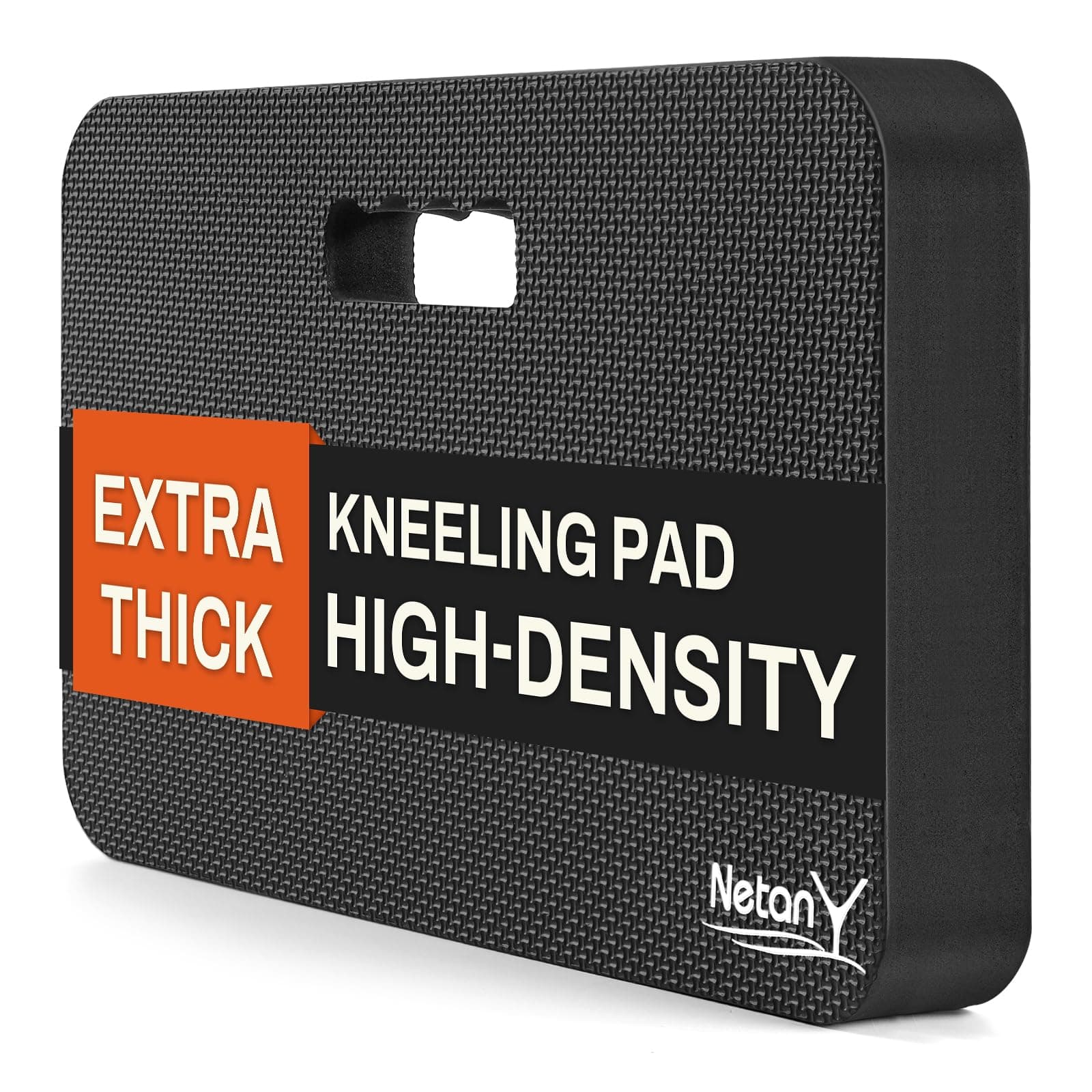 NETANY Extra Thick Kneeling Pad for Gardening, Comfortable Knee Pad Cushion, Extra Large Foam Kneeler Mat for Gardening, Baby Bath, Workout, Exercise & Yoga, Mechanic, 17.8 x 11 x 1.5 in, Black