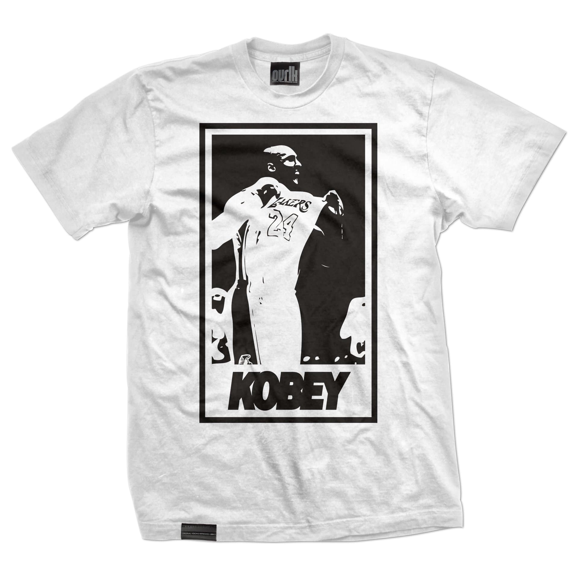 KOBEY Men's Shirt Small White/Black