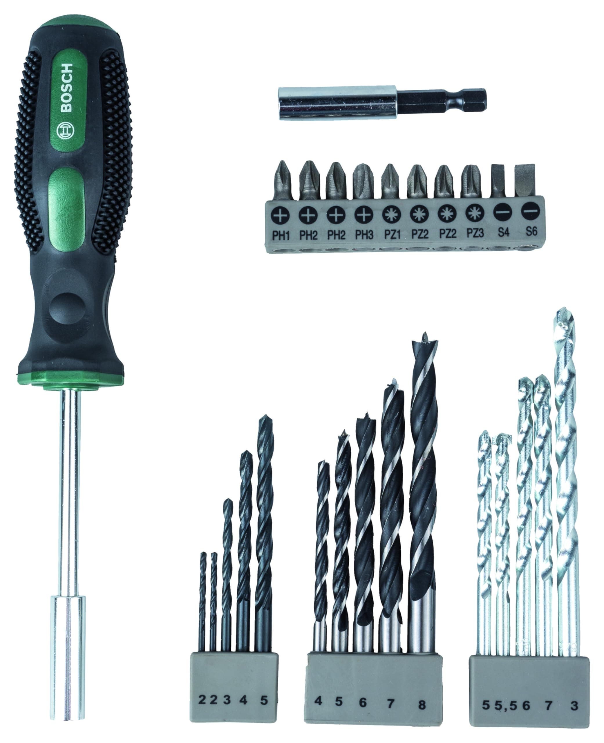 BOSCHPromotion 2607017201 Drill Bit Set with Screwdriver