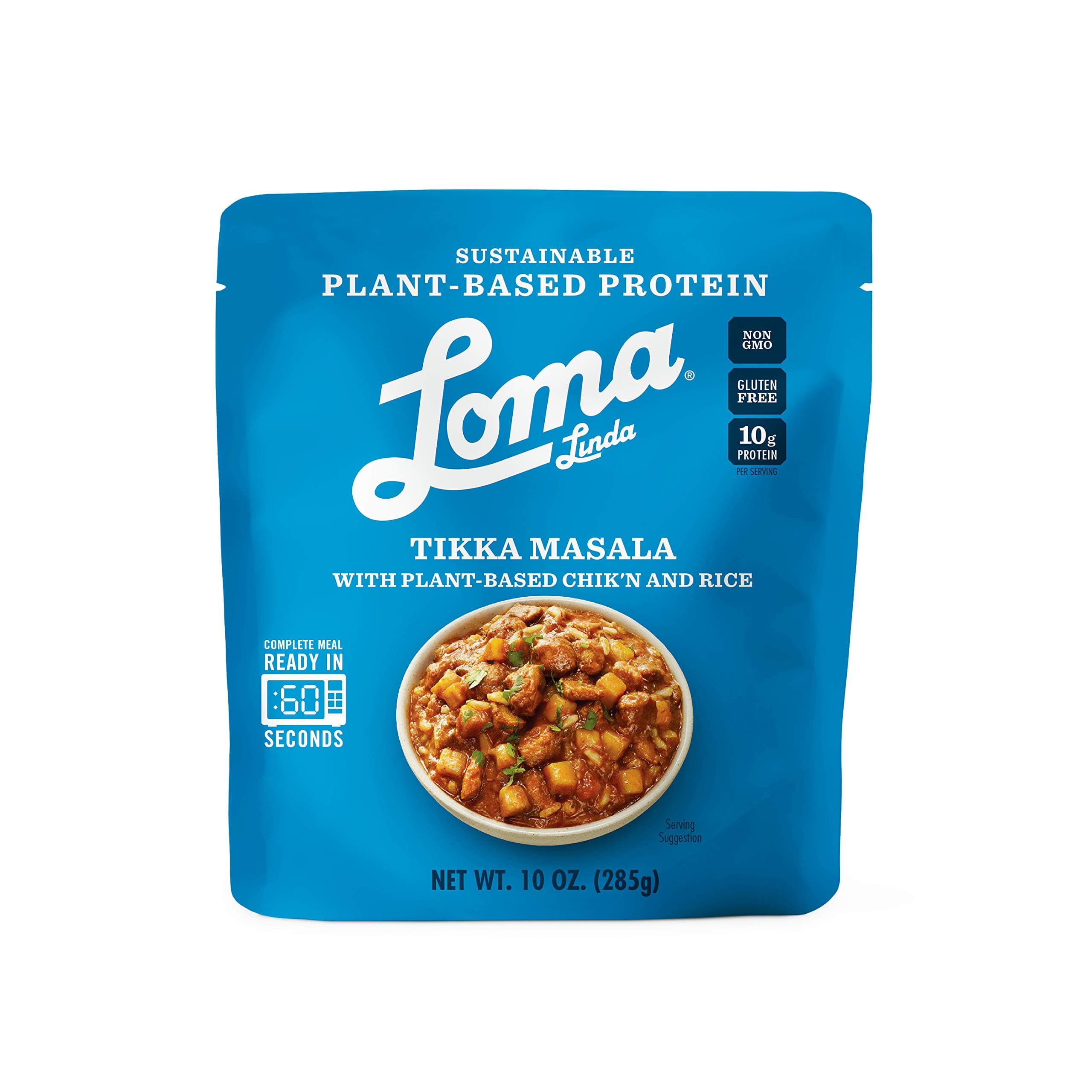 Loma LindaPlant-Based Complete Meal Solution Packets (Tikka Masala (10 oz.), 1 Pack)