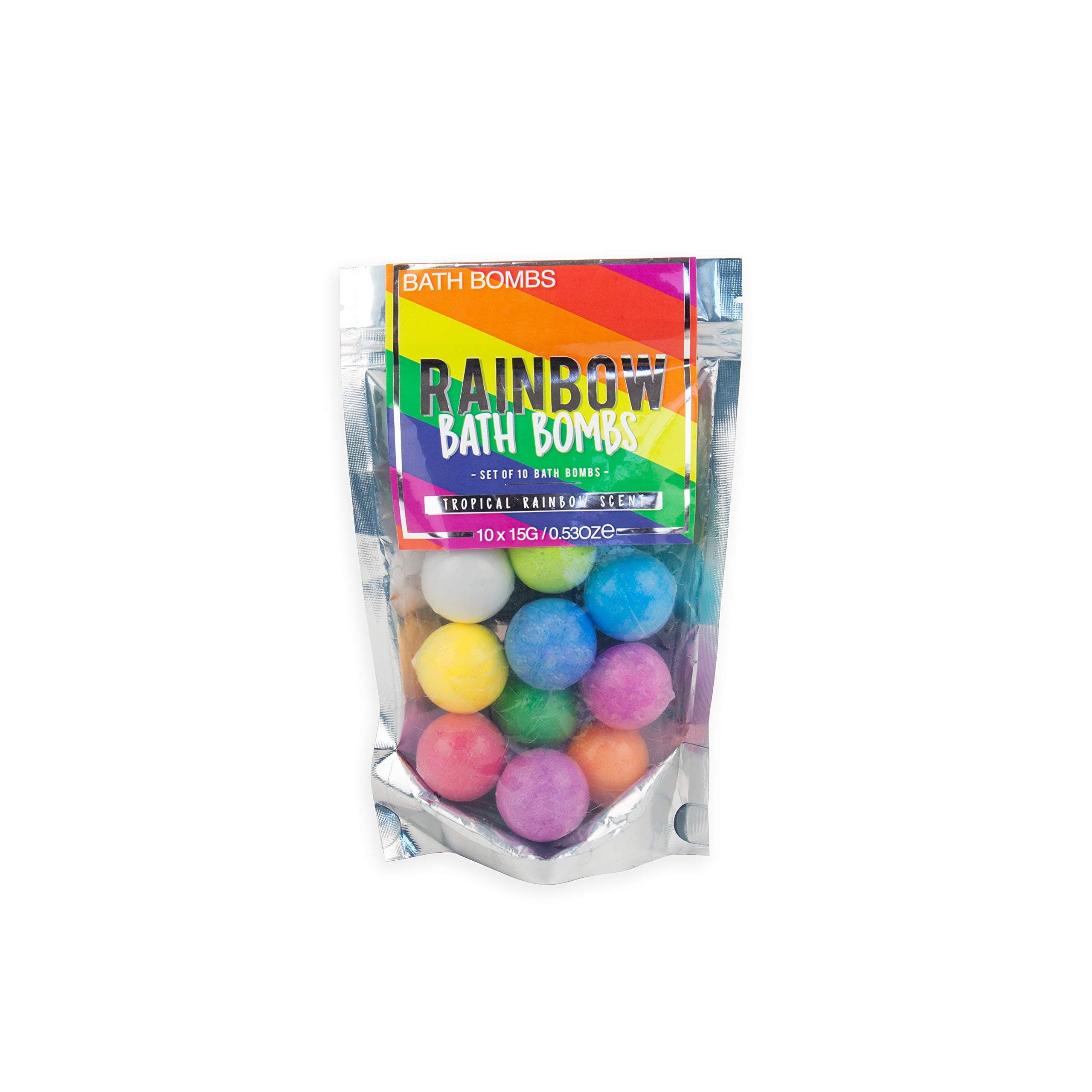 Rainbow Bath Bombs - Tropical Scent