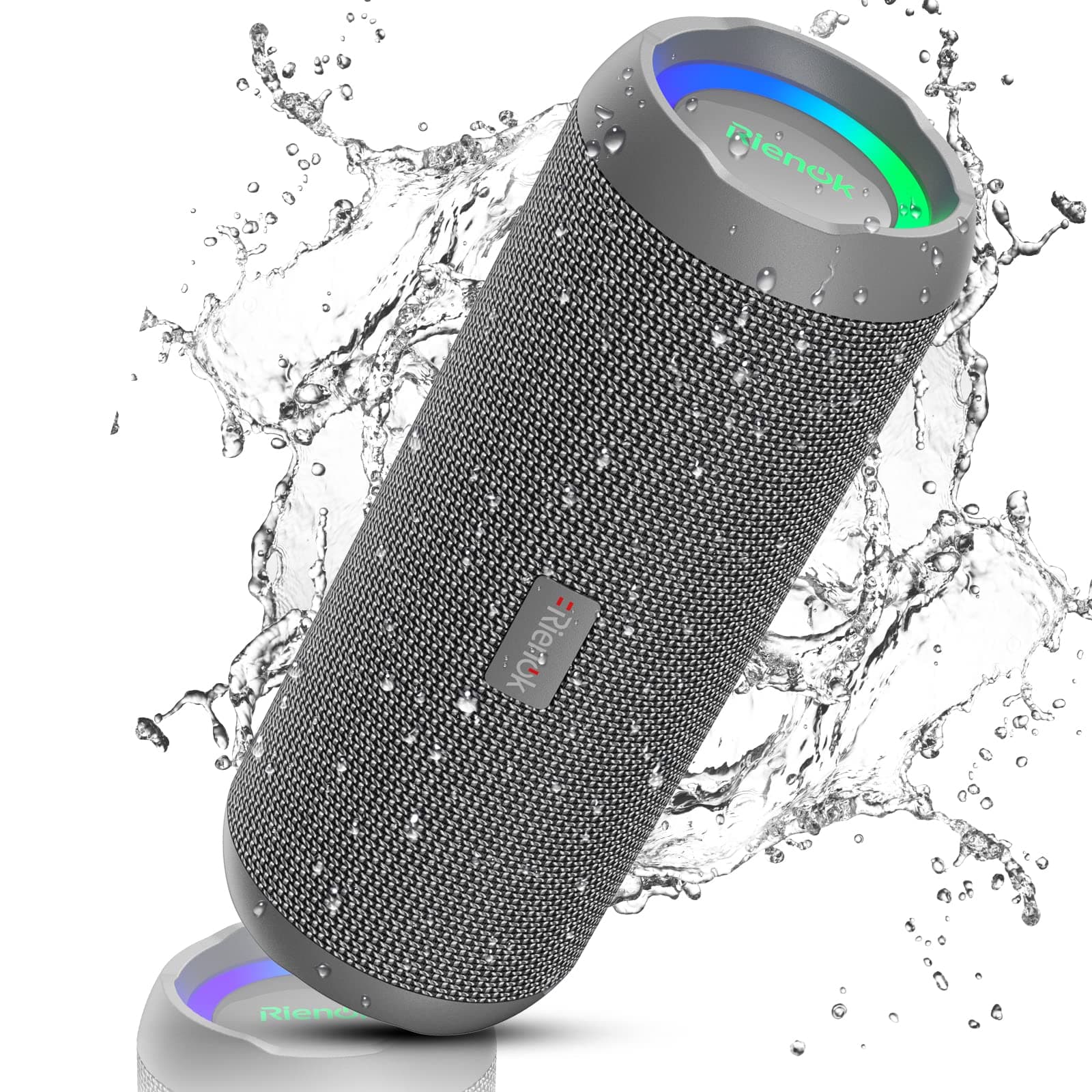 RIENOK Portable Bluetooth Speaker 30W Dual Pairing True Wireless Stereo HD Sound IPX7 Waterproof Outdoor Sport Shower Wireless Speaker Bluetooth 5.3 for Home Party