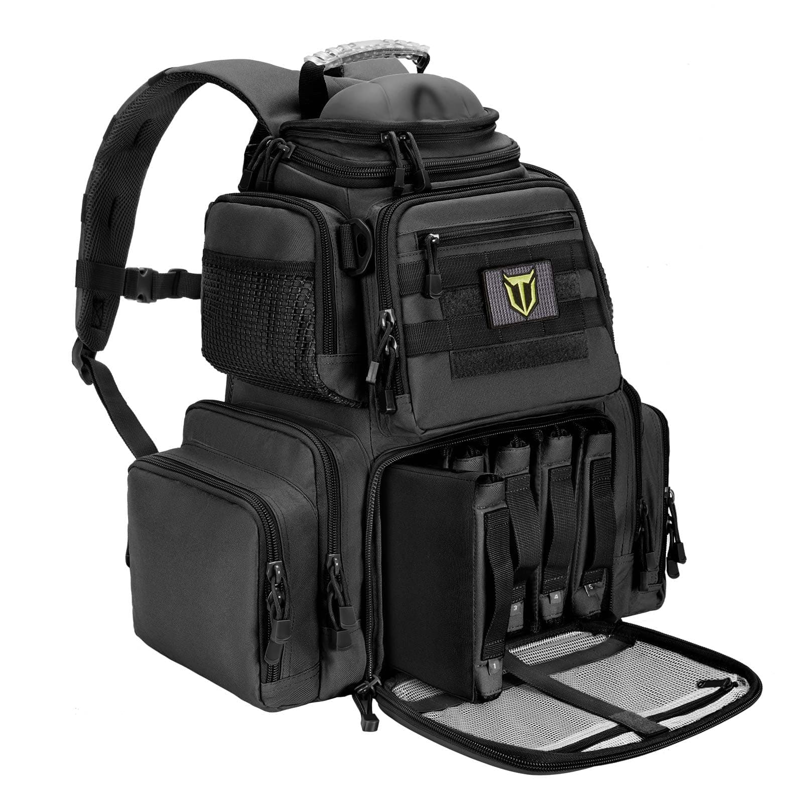 TIDEWE Tactical Range Backpack Bag for Gun and Ammo with Pistol Case