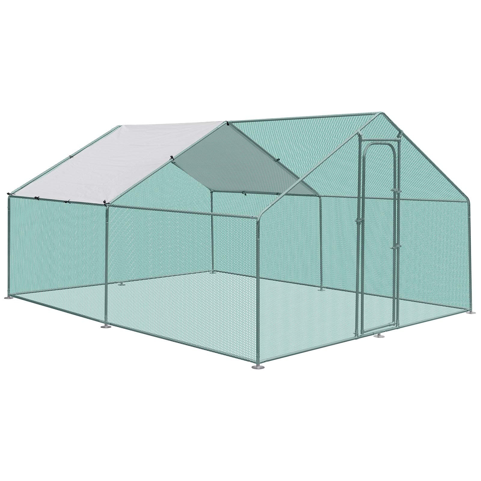 3M x 4M Walk In Chicken Run Coop Cage for Poultry Birds Dogs Rabbits Hen House