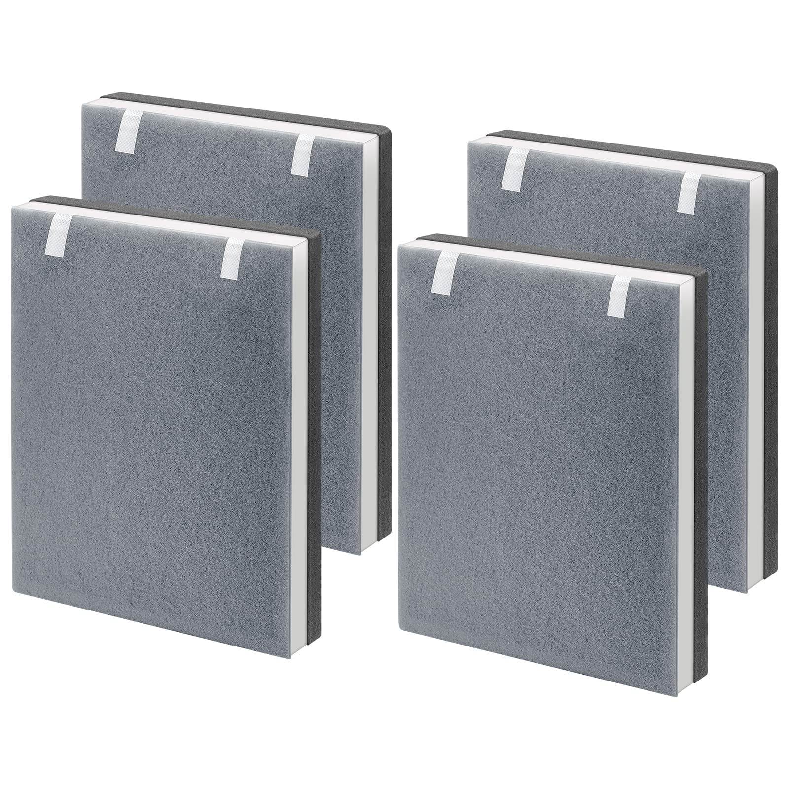 Cabiclean 4 Pack Vital 100 True HEPA Replacement Filter Compatible with Levoit Vital 100 Air Purifier, 3-in-1 H13 HEPA Air Replacement Filter, Compared to Part #Vital 100-RF