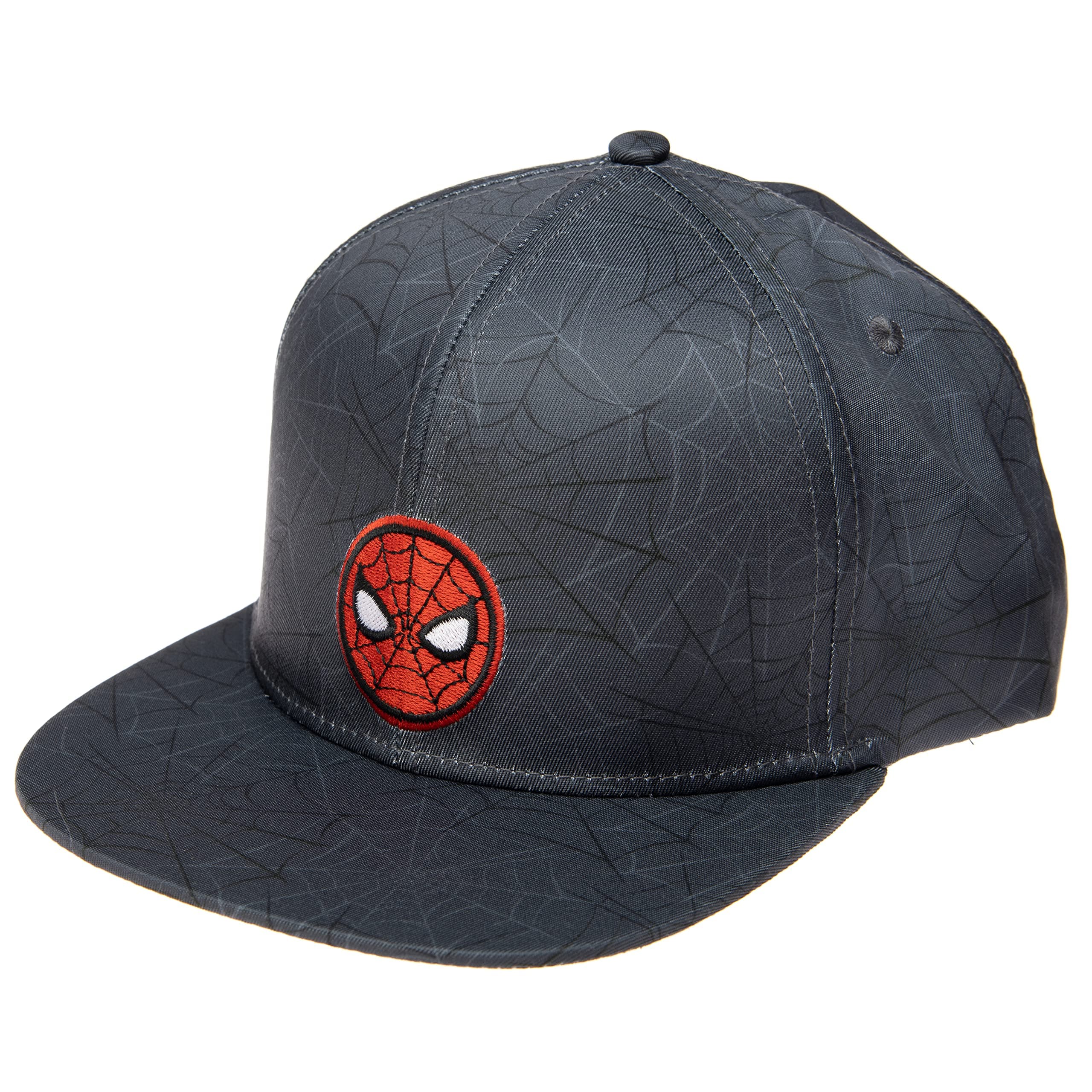 Comics Mens Spiderman Character Costume Embroidered/Printed Snapback Flatbrim Baseball Cap Hat