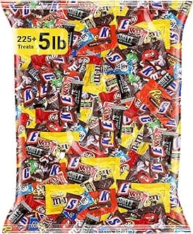 Kandy Korner Variety Pack – 5 lb Bulk – Stunning Snacks Variety Pack – Bulk Individually Wrapped – Twizzlers, Sour Patch, KitKat