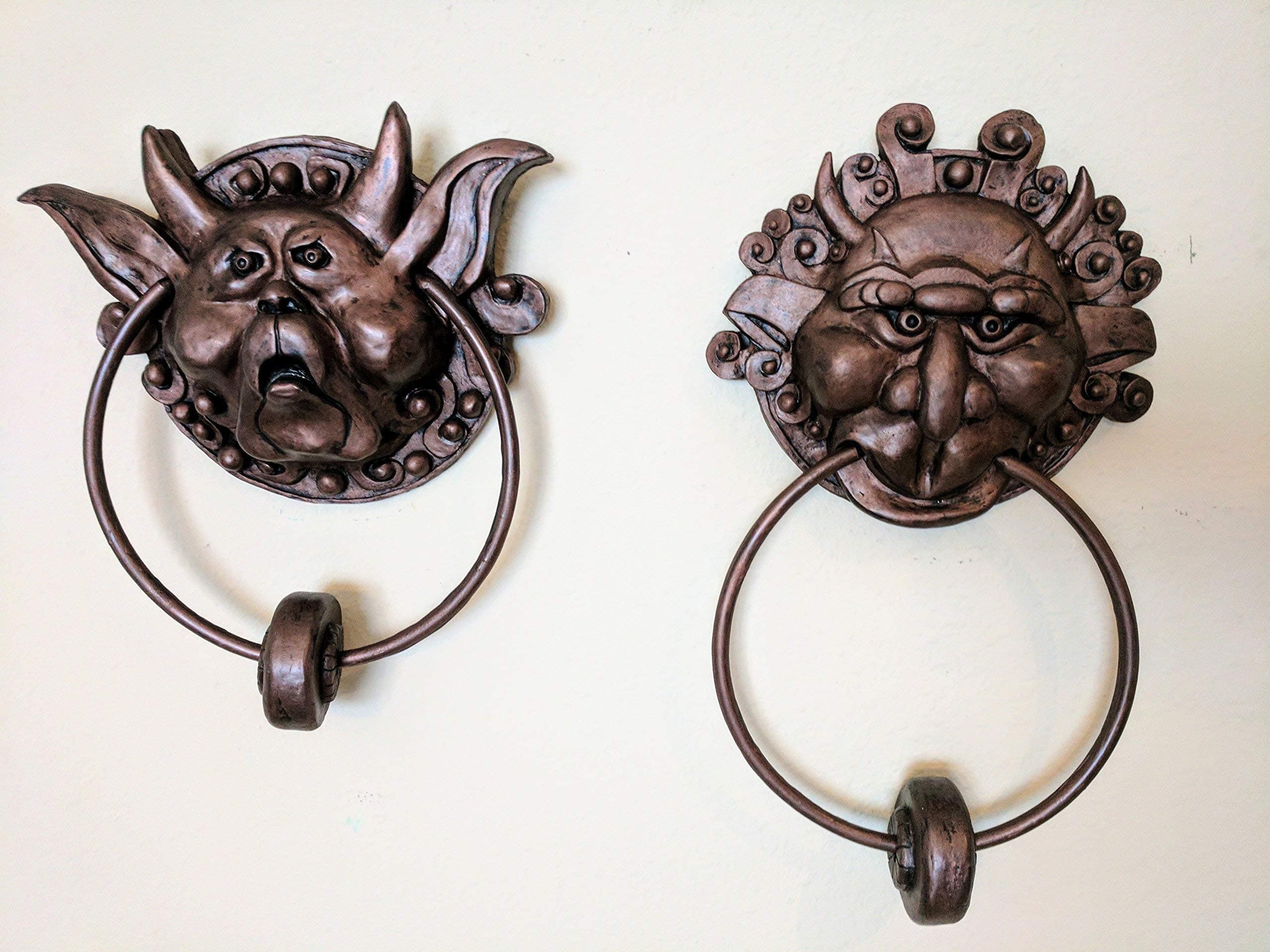 The Labyrinth Door Knockers Pair, Left and Right