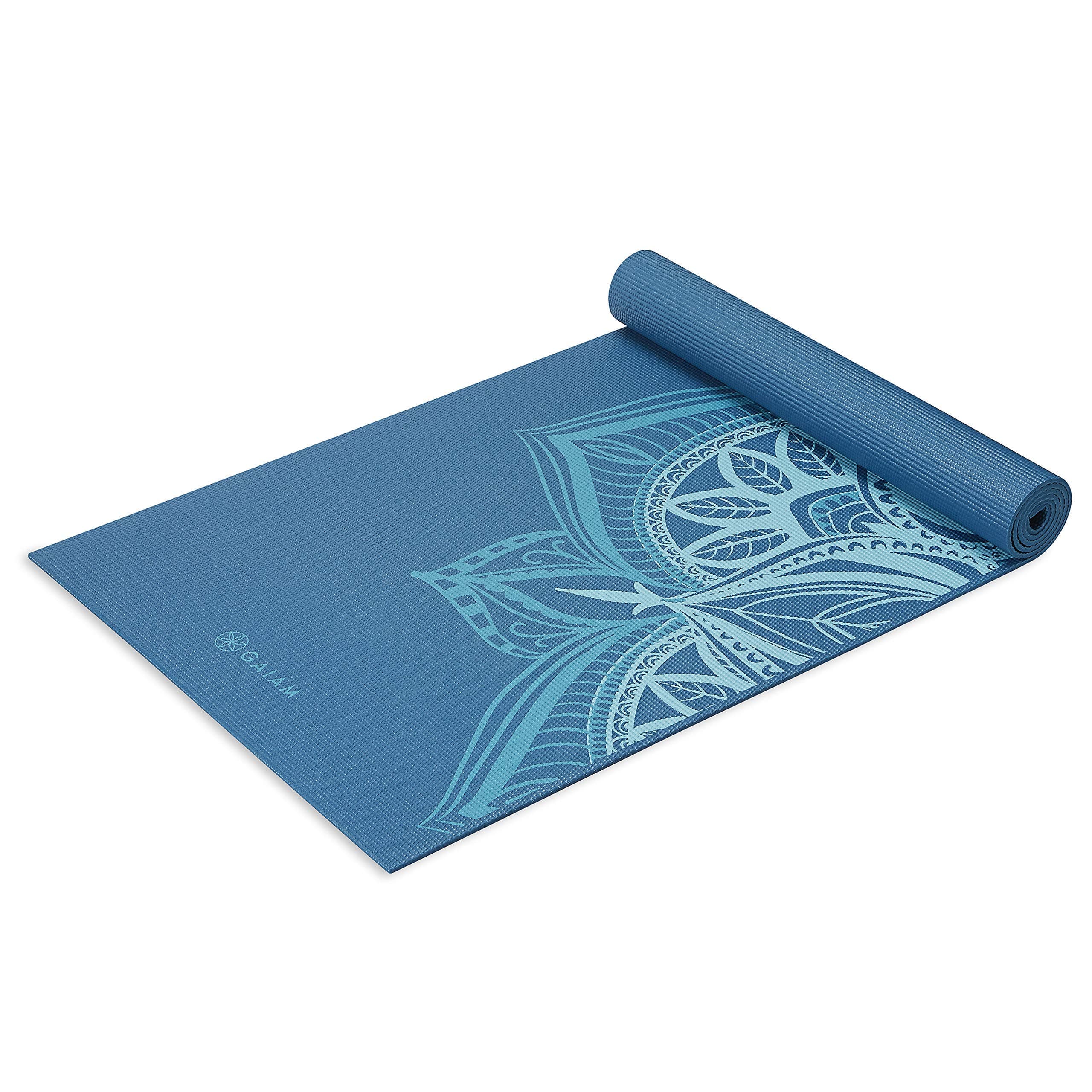 Yoga Mat Printed Pattern Extra Thick Non Slip for All Types of Yoga, Pilates and Floor Workouts 68"L x 24"W x 6mm Thick