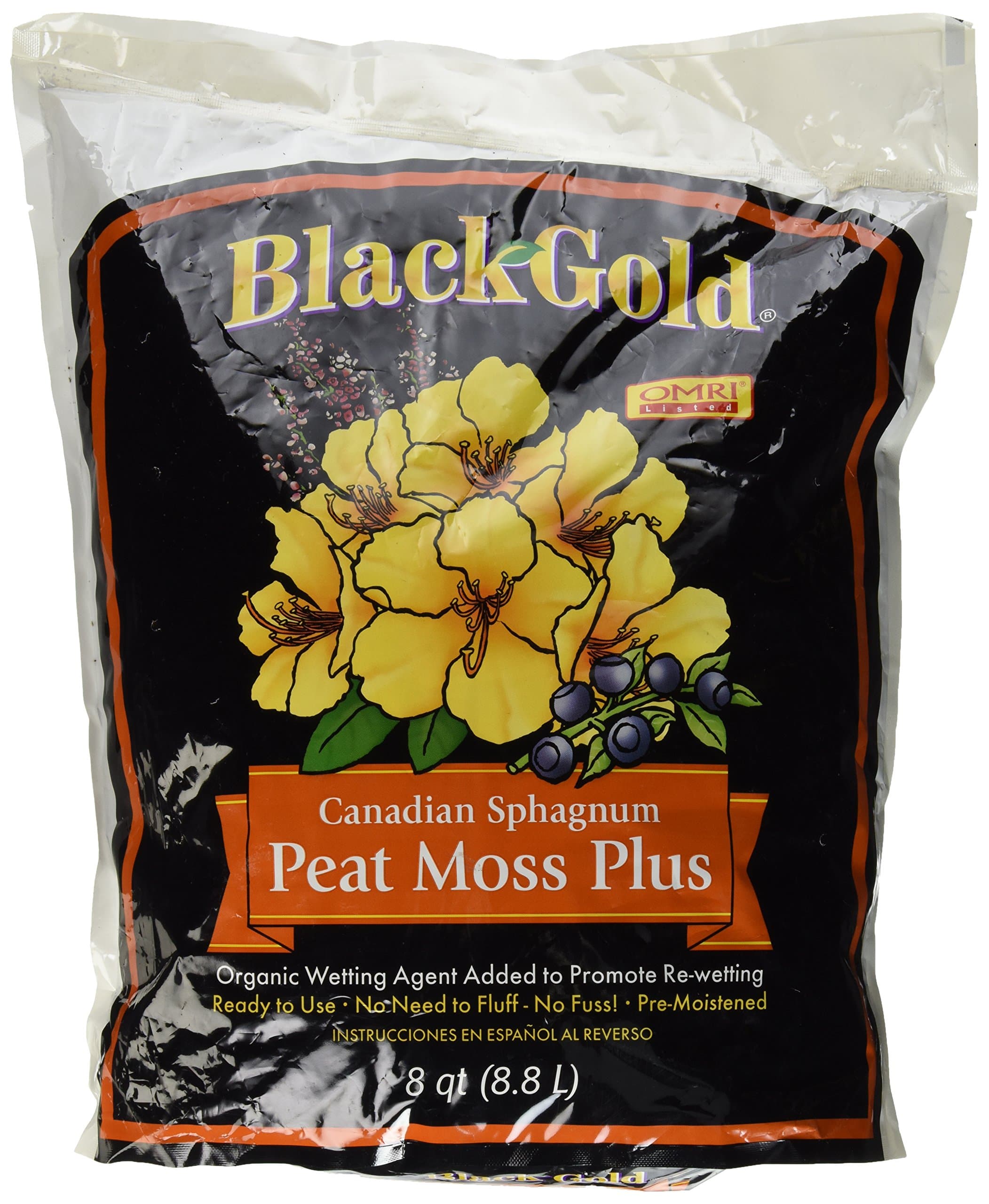 KEXMY Black Gold Peat Moss Plus 8qt