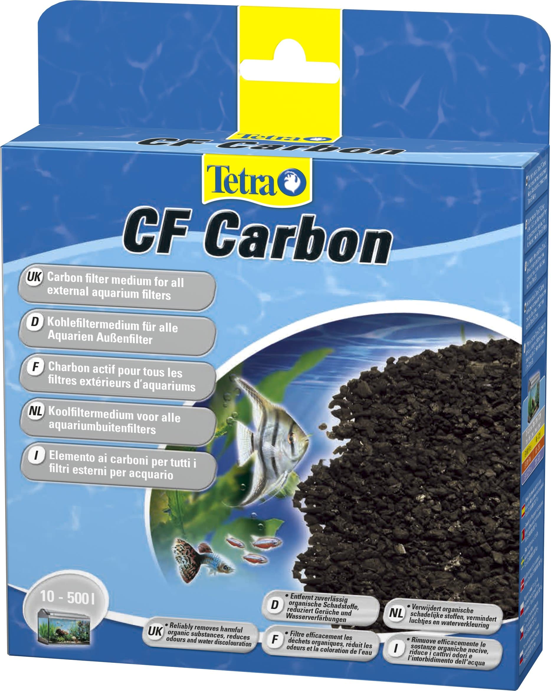 CF Carbon Medium Filter for All External Aquarium Filters,Black