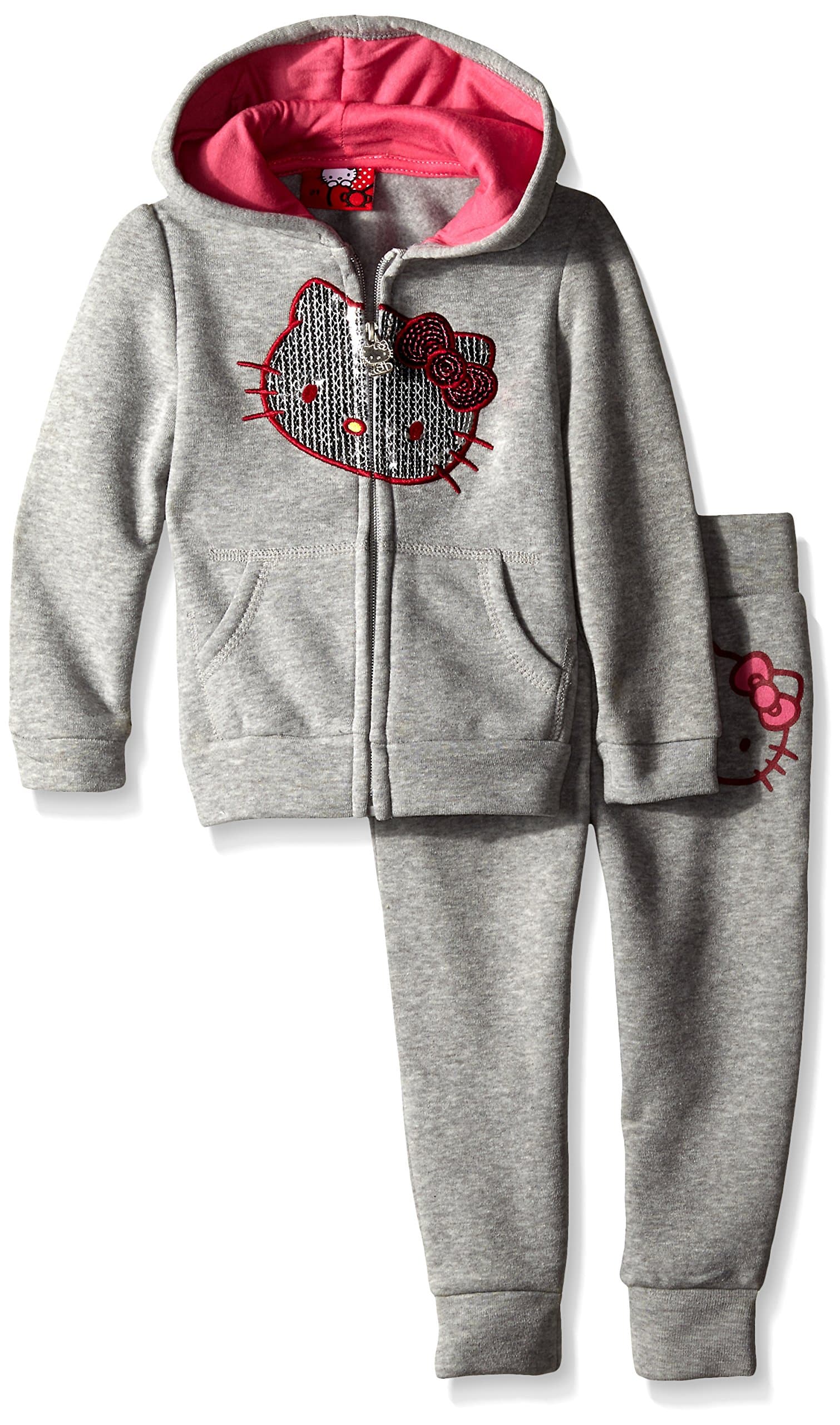 Hello Kitty Girls' Fleece Active Pant Set