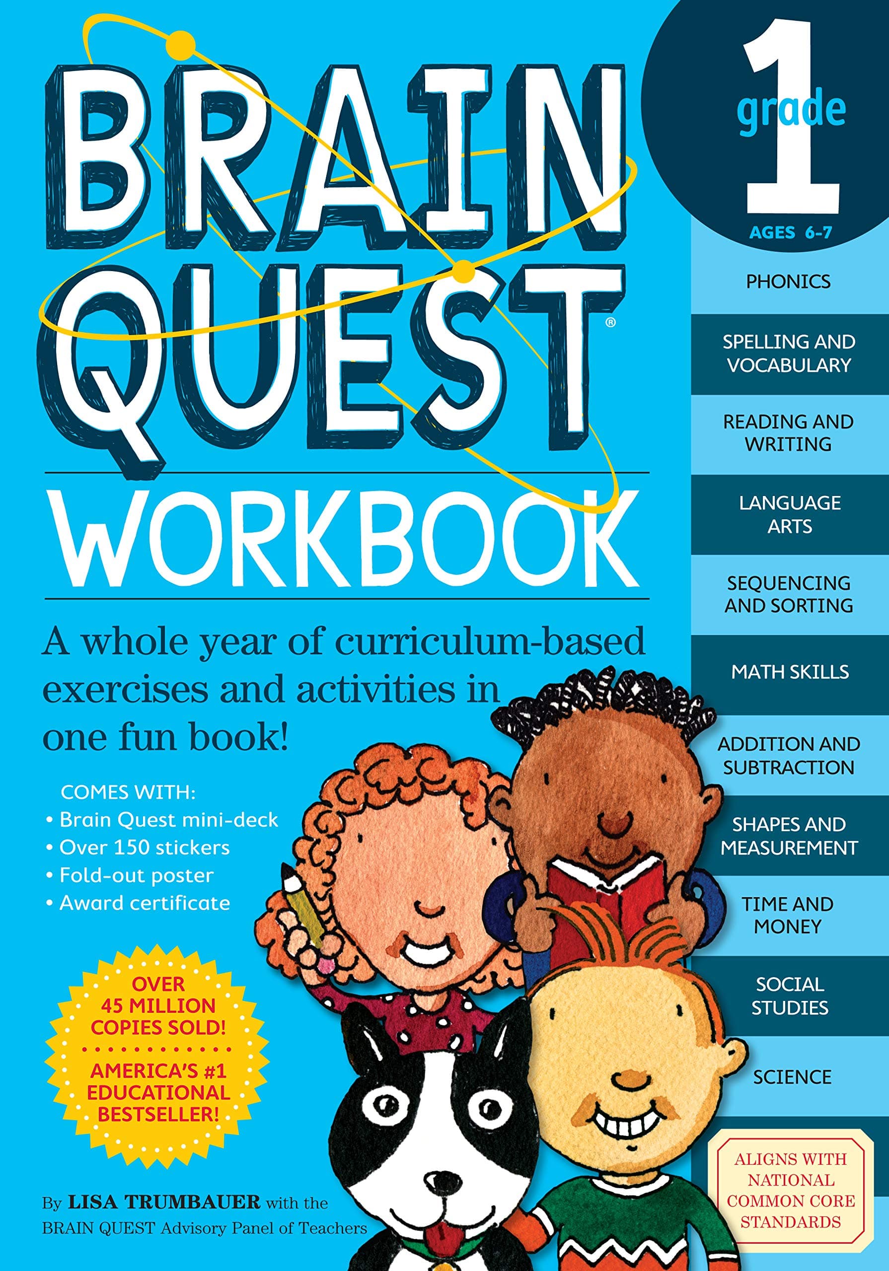 Brain Quest Grade 1 Workbook by Lisa Trumbauer - Paperback