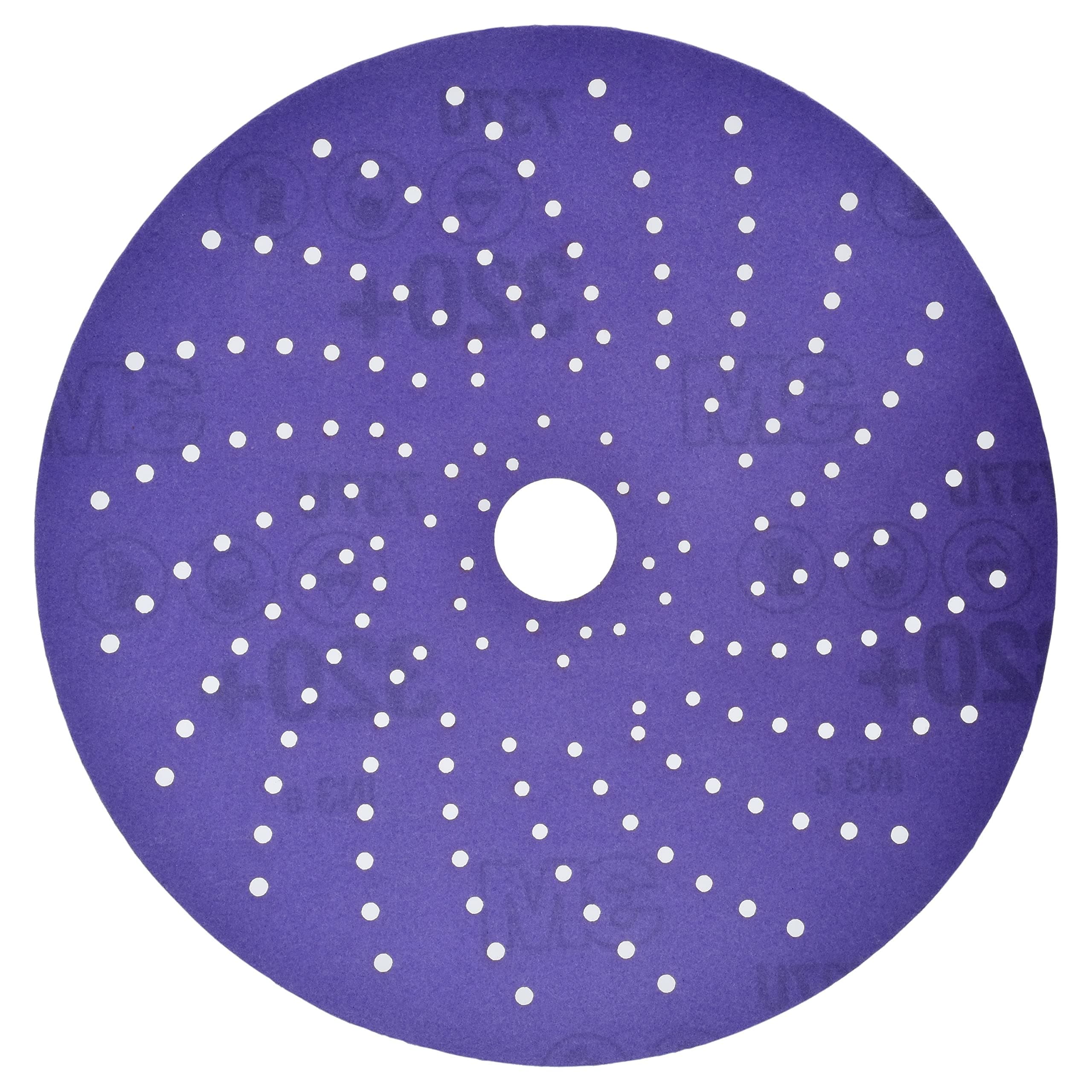 Cubitron II Hookit Clean Sanding Abrasive Disc 31484, 6 in, 400+ Grade, Pack of 50 Discs, Virtually Dust-Free, High Performance, Long Lasting, Multi-Hole Pattern, Feather Edging, Stock Removal