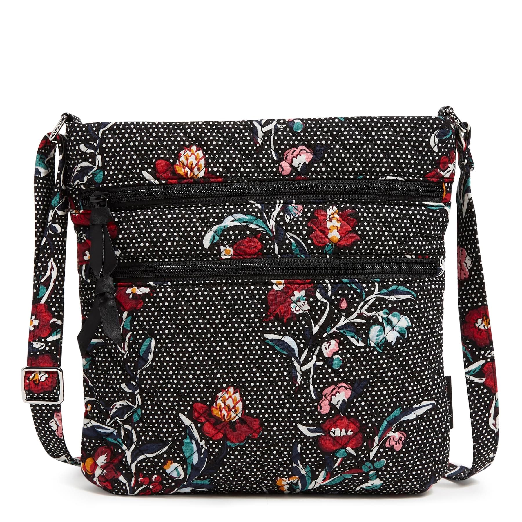Vera Bradley レディース コットン トリプル ジップ ヒップスター クロスボディ パース