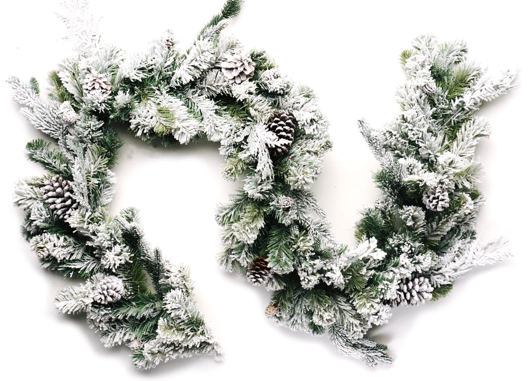 CraftMoreFrosted Forest Pine Garland 6 Feet