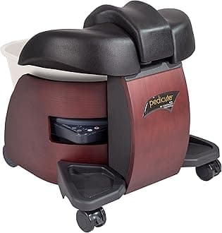 CONTINUUM PediCute Portable Foot Spa - Eco-Friendly & Mobile Foot Bath that works like a Full Size Pedicure Spa (No Plumbing Needed)