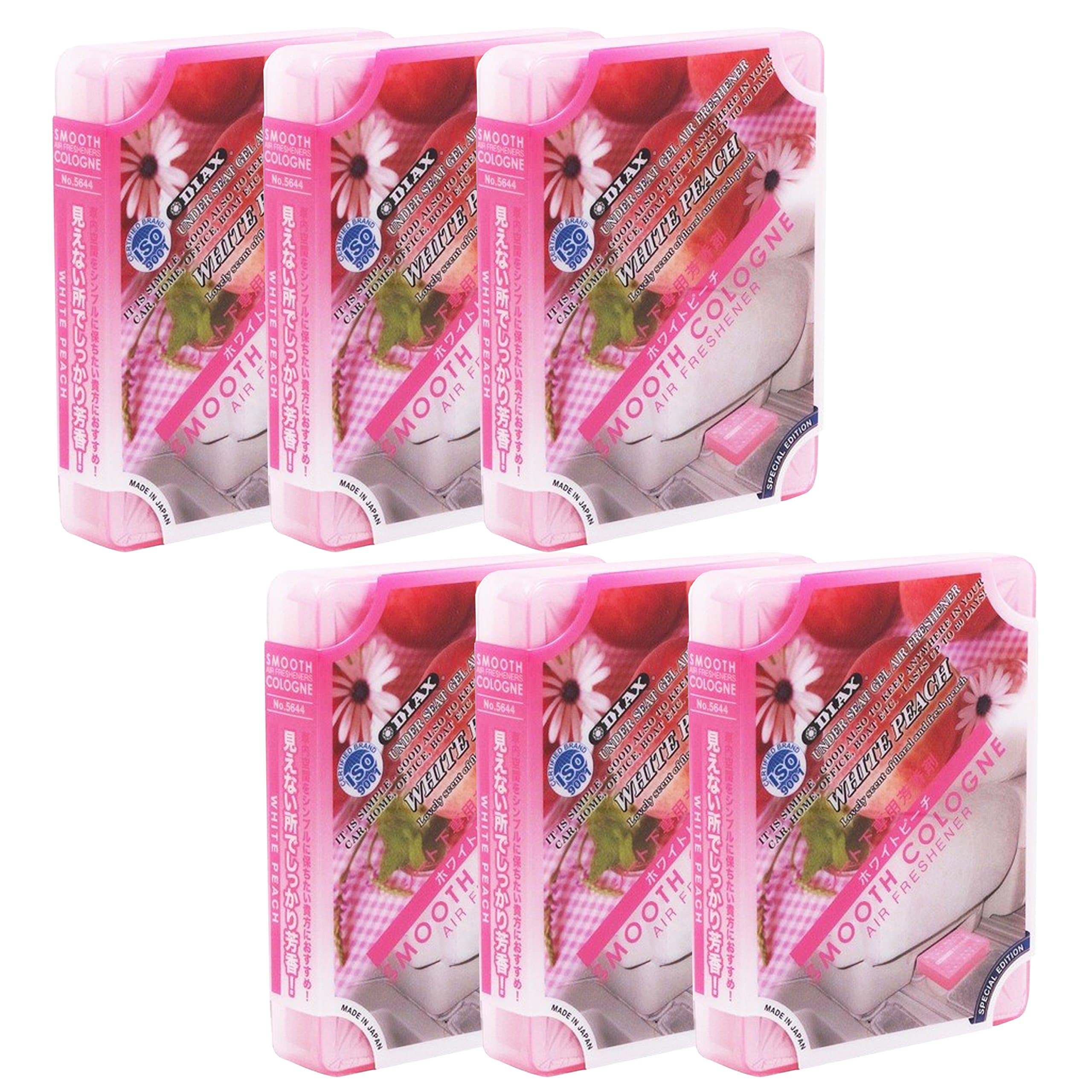 6-pack Home/office/Car/auto Smooth Cologne White Peach Scent Luxury Air Freshener JDM Genuine Diax Japan