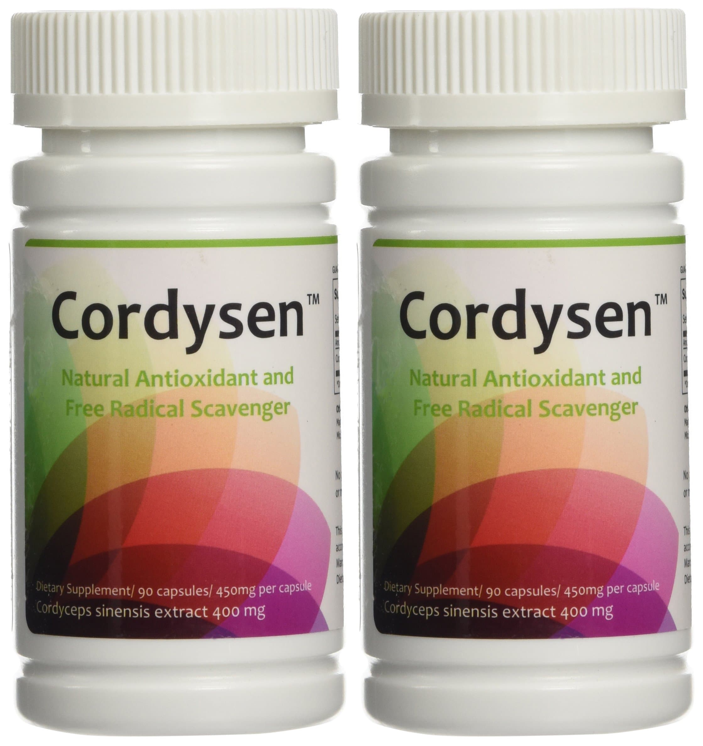 Cordysen Organic Cordyceps Extract - 2 Bottles Package