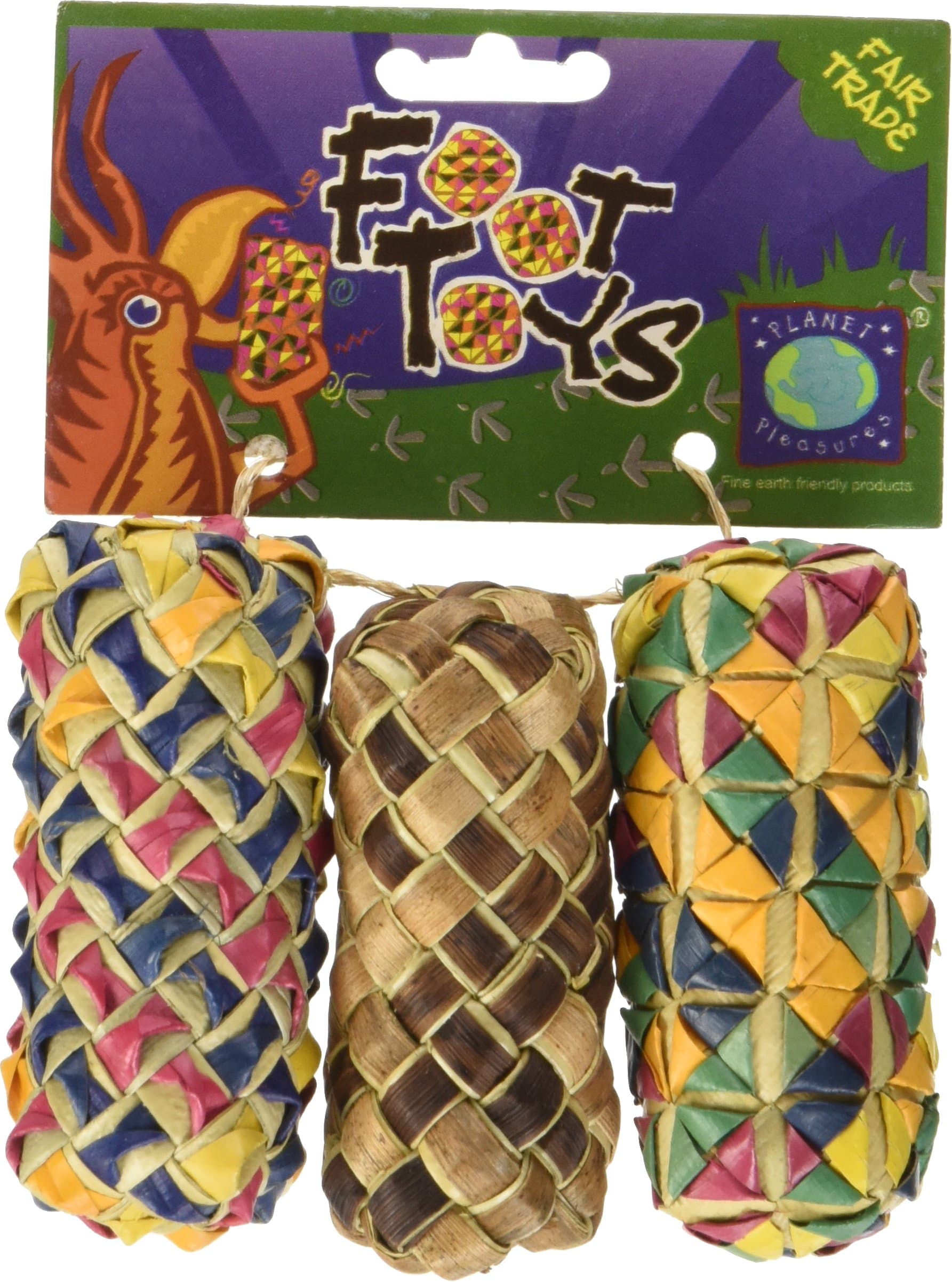 Woven Cylinder Foot Toy (3 Pack), Small