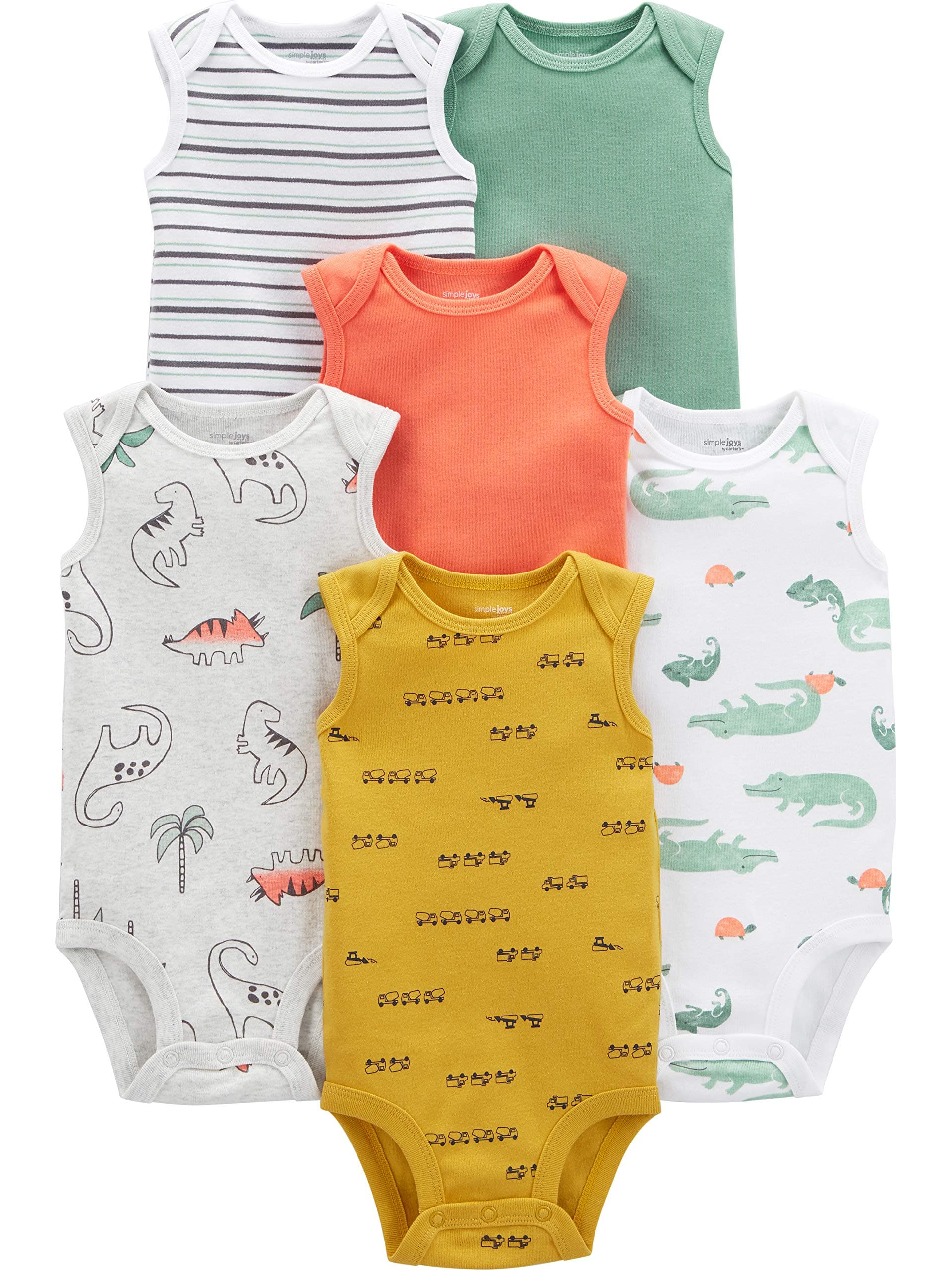 Baby-Boys 6-Pack Short-Sleeve Bodysuit