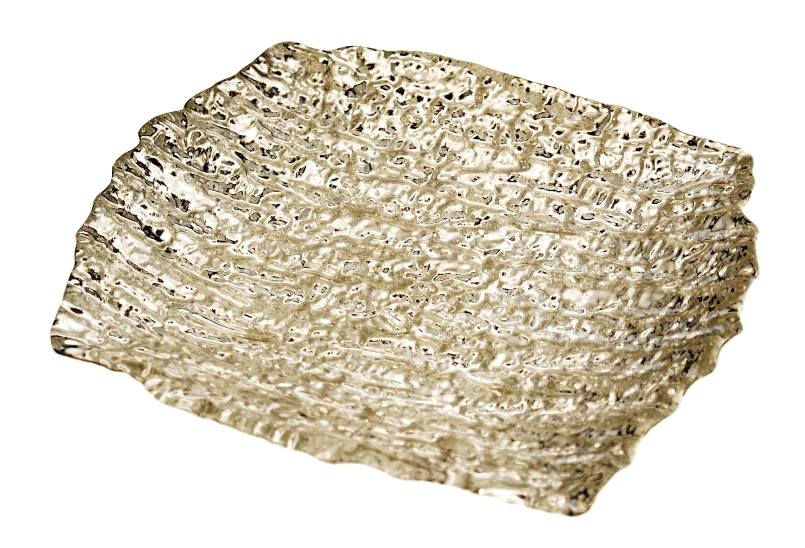 Arda Romos 8-Inch By 7-Inch Square Dish, Silver Plated, Set of 4