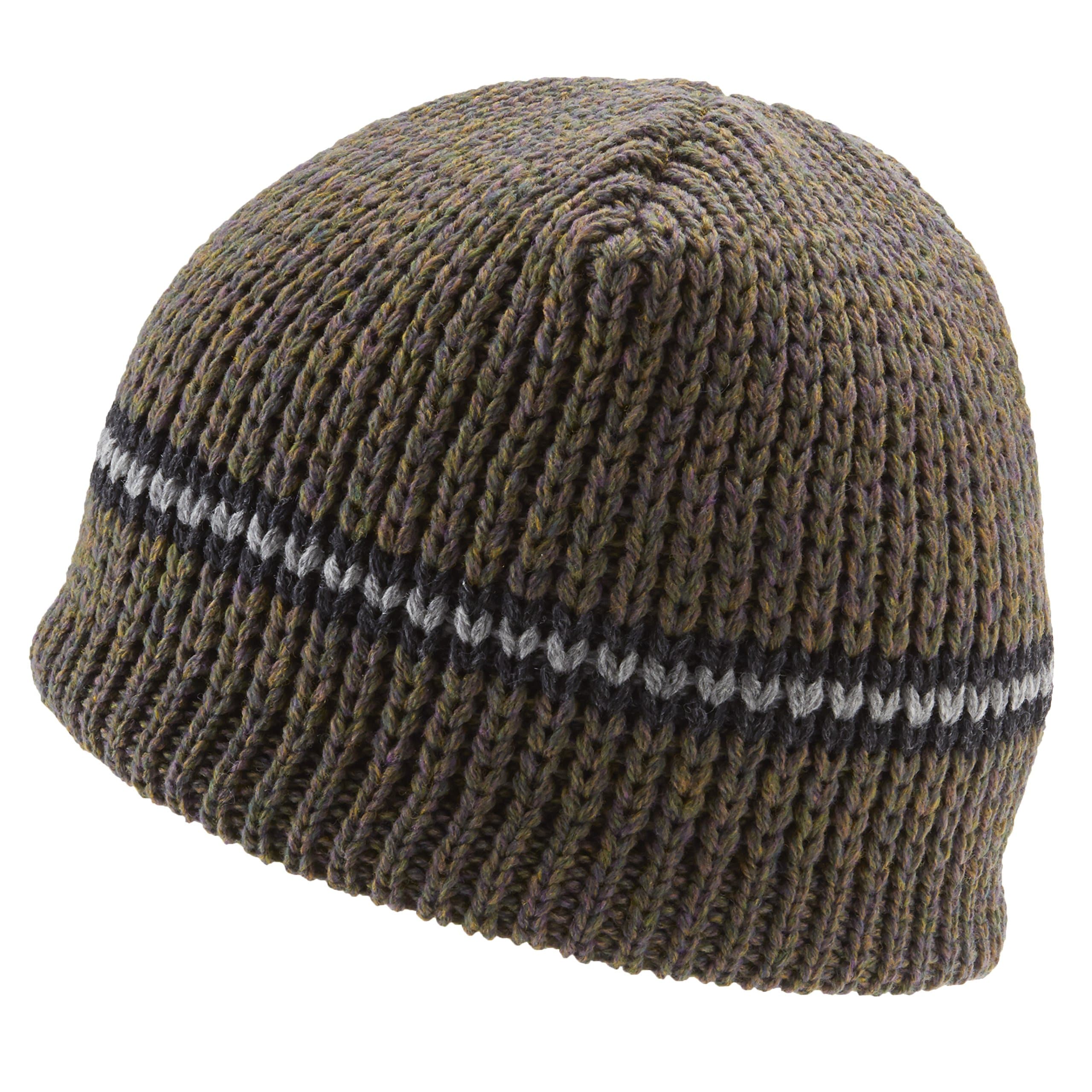 Icebox Knitting Dohm Classic Stripe Winter Wool Hat Beanie Skull Cap For Men and Women