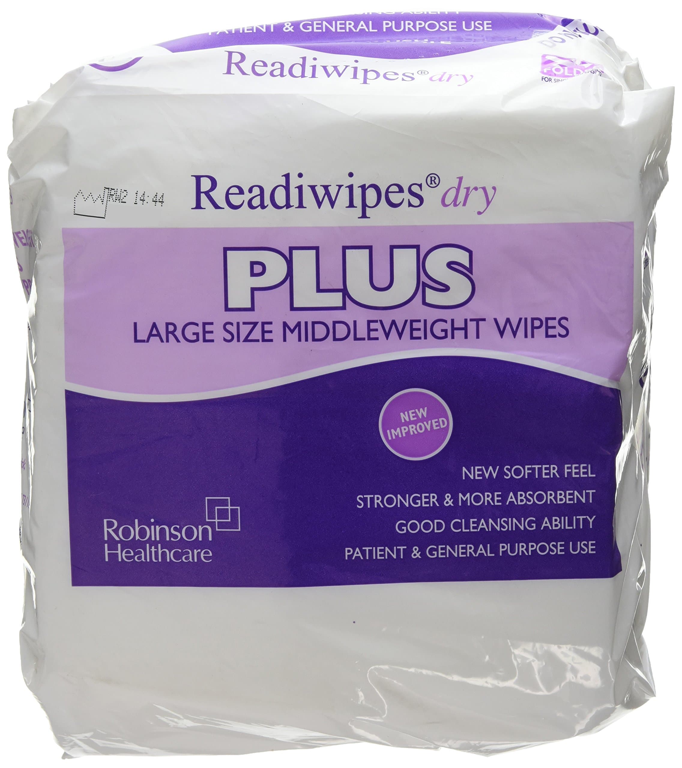 5343 Plus Dry Wipes Large 29 x 31cm (Pack of 100)