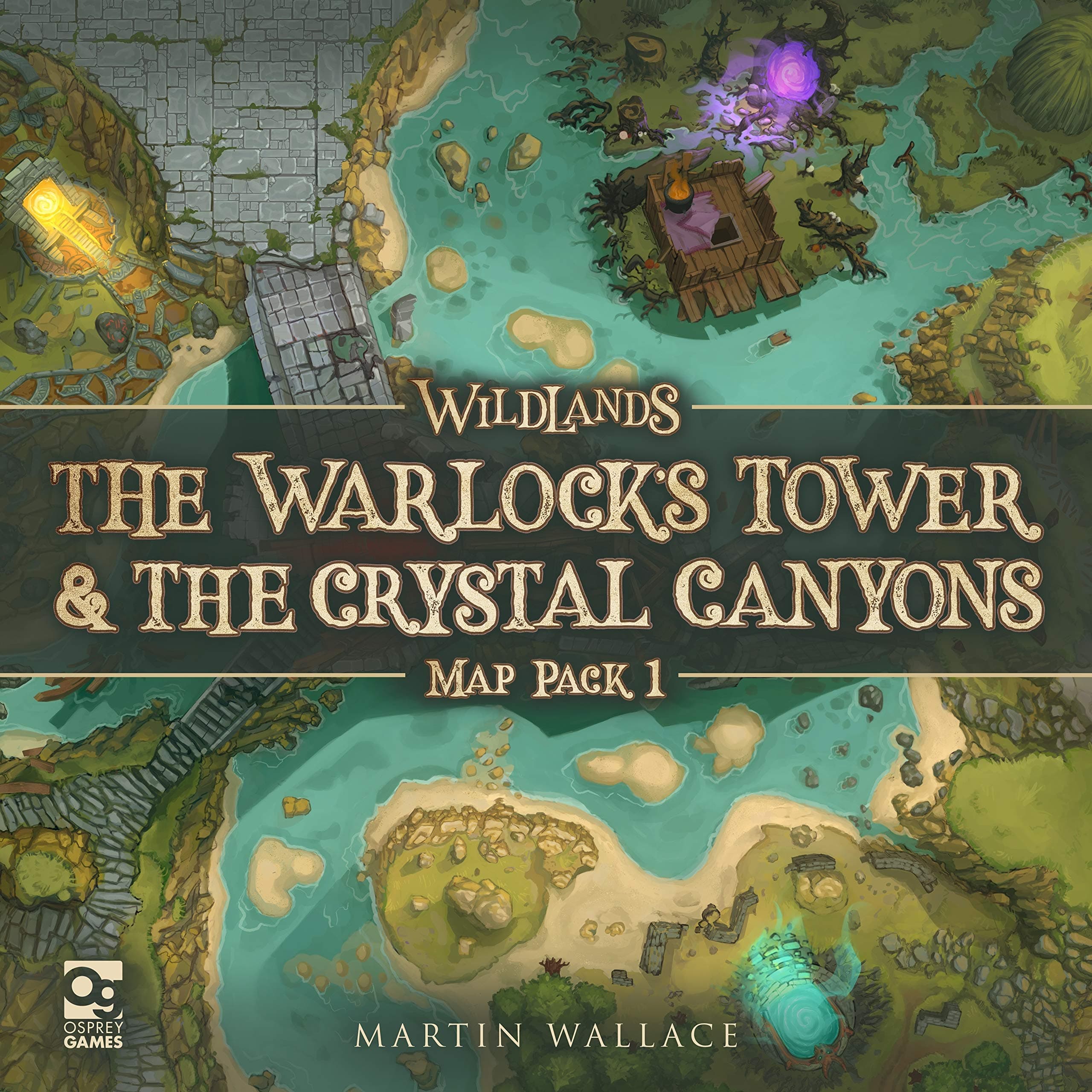 Osprey Games Wildlands: Map Pack 1: The Warlock’s Tower & The Crystal Canyons
