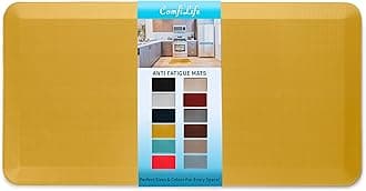 ComfiLife Anti Fatigue Floor Mat 3/4 Inch Thick Perfect Kitchen Mat, Standing Desk Mat Comfort at Home, Office, Garage Durable Stain Resistant Non-Slip Bottom (20" x 39", Mustard)