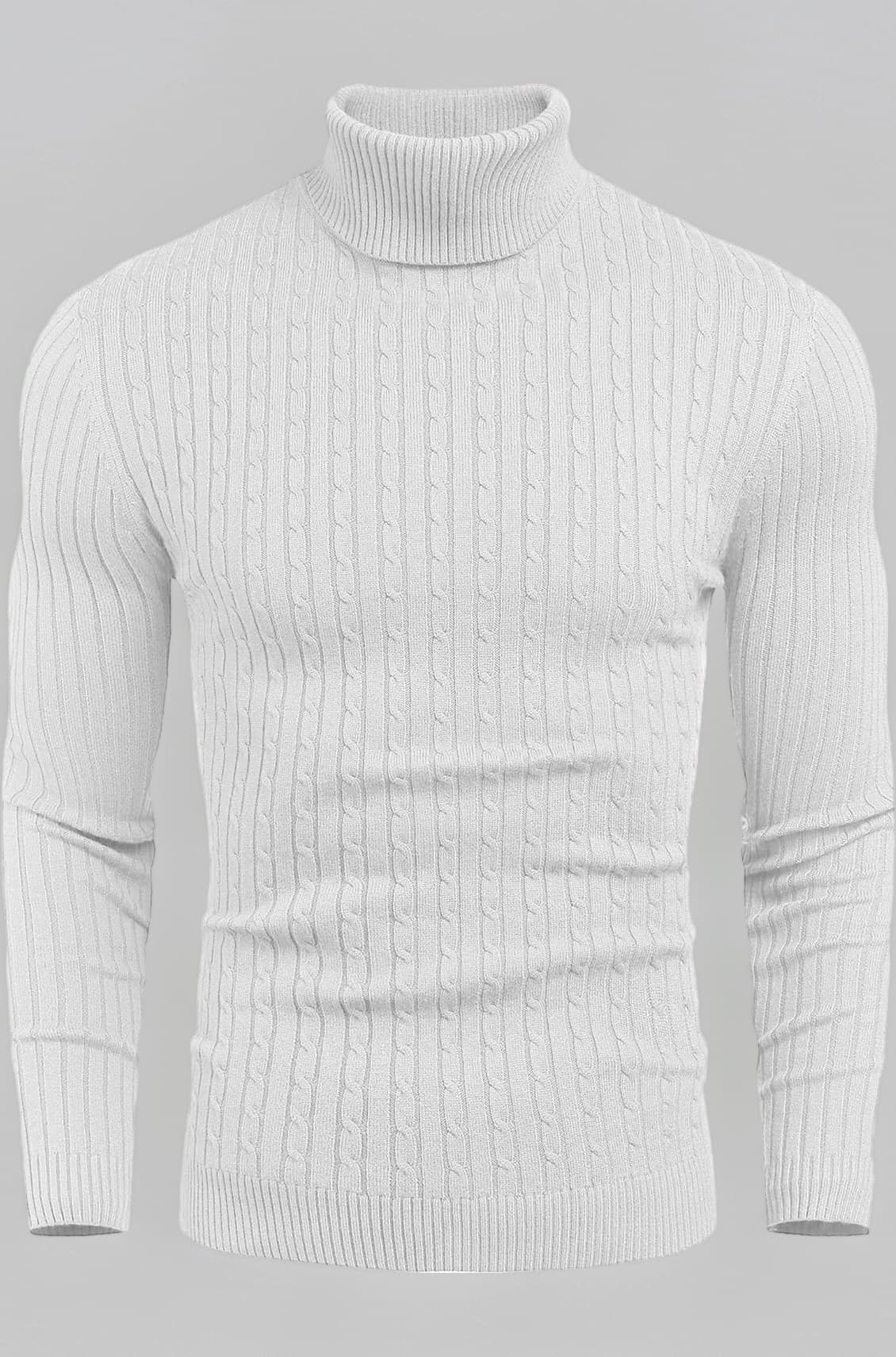 DENIMHOLIC Mens Cotton Turtle Neck Sweater