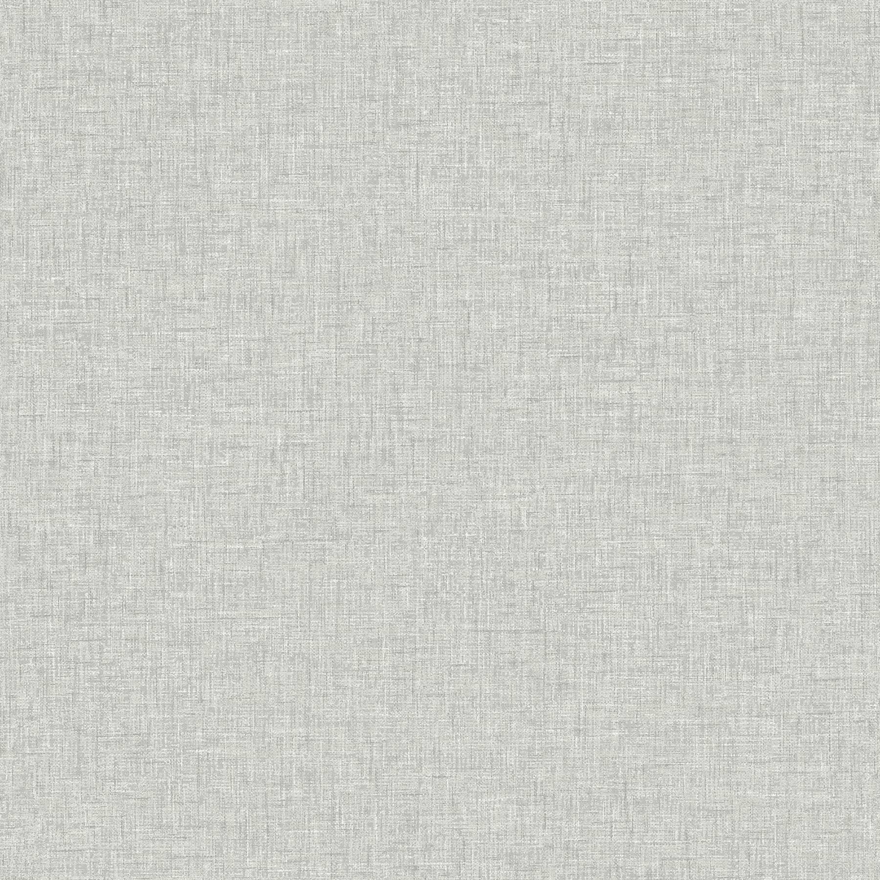 Light Grey Textured Linen Wallpaper - Subtle Sheen Bounces Light Back Into The Room - Designed to Look Like Fabric - Feature Wall or All Over - Great Wallpaper Choice for Any Room - 676006