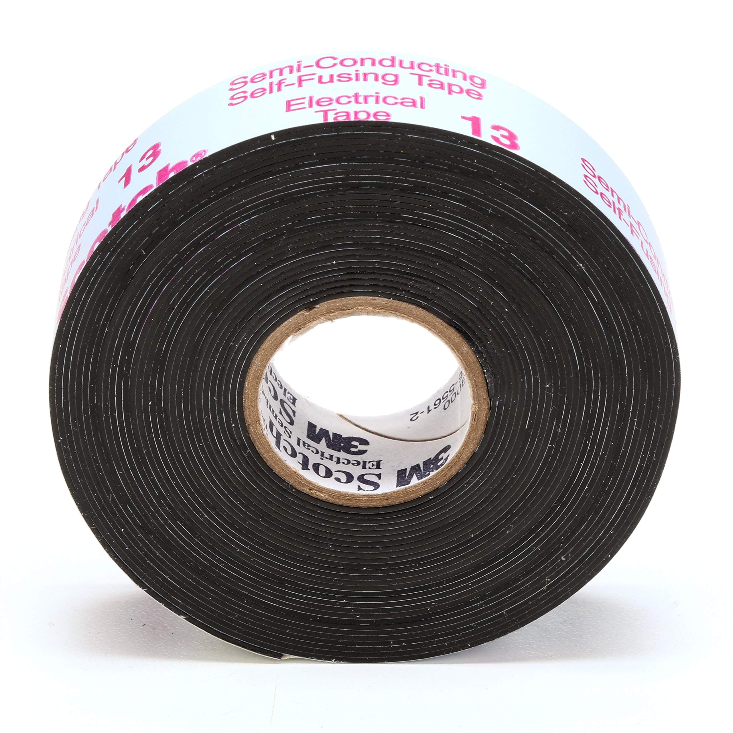 Scotch Electrical Semi-Conducting Tape 13, 3/4 in x 15 ft, Printed, Black, High Voltage Splicing Tape, 1 roll