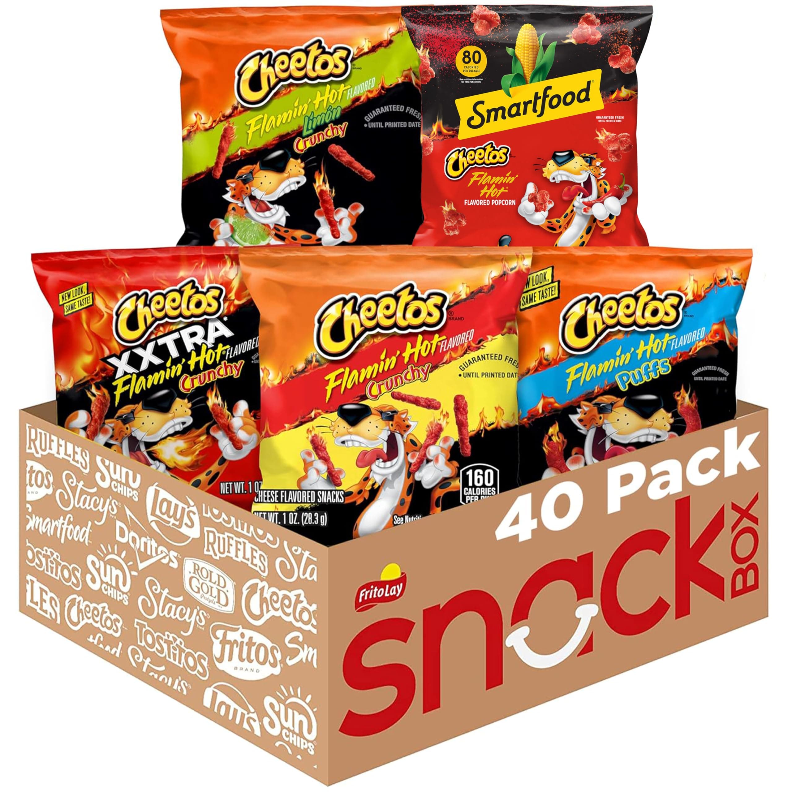 Cheetos Flamin' Hot Variety Pack, 40 Count