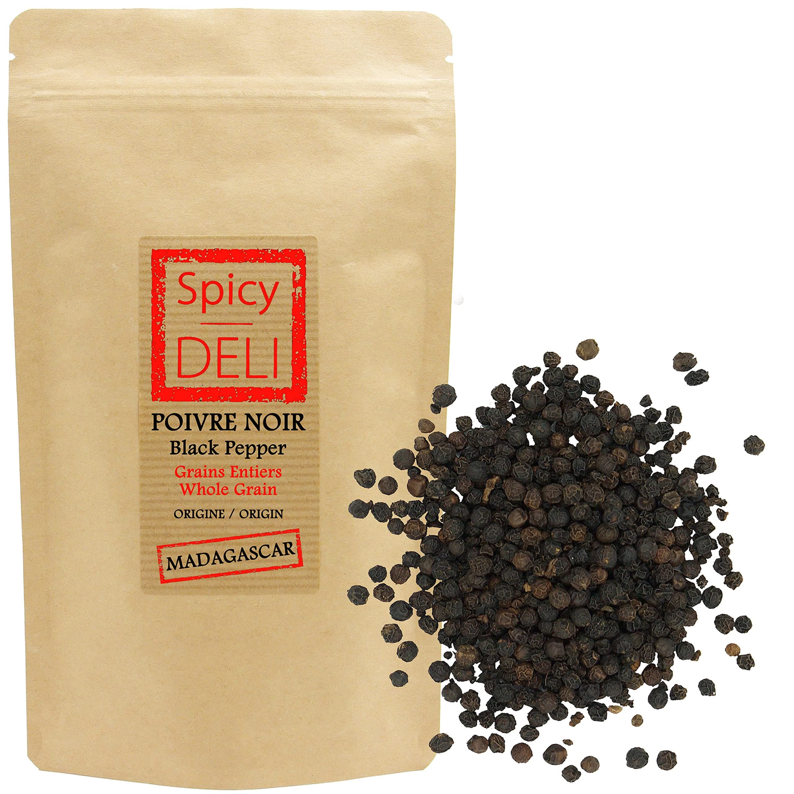 Black peppercorns Madagascar 200g eco bag
