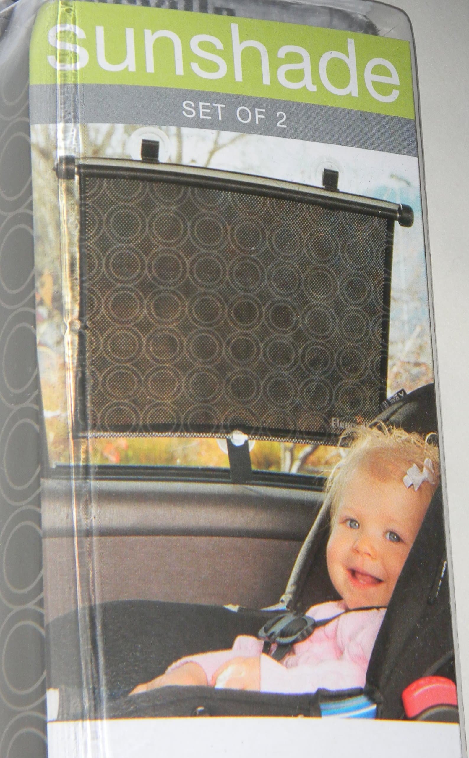 Travel Sunshade, Circle Print, 2-Pack - Fleurville