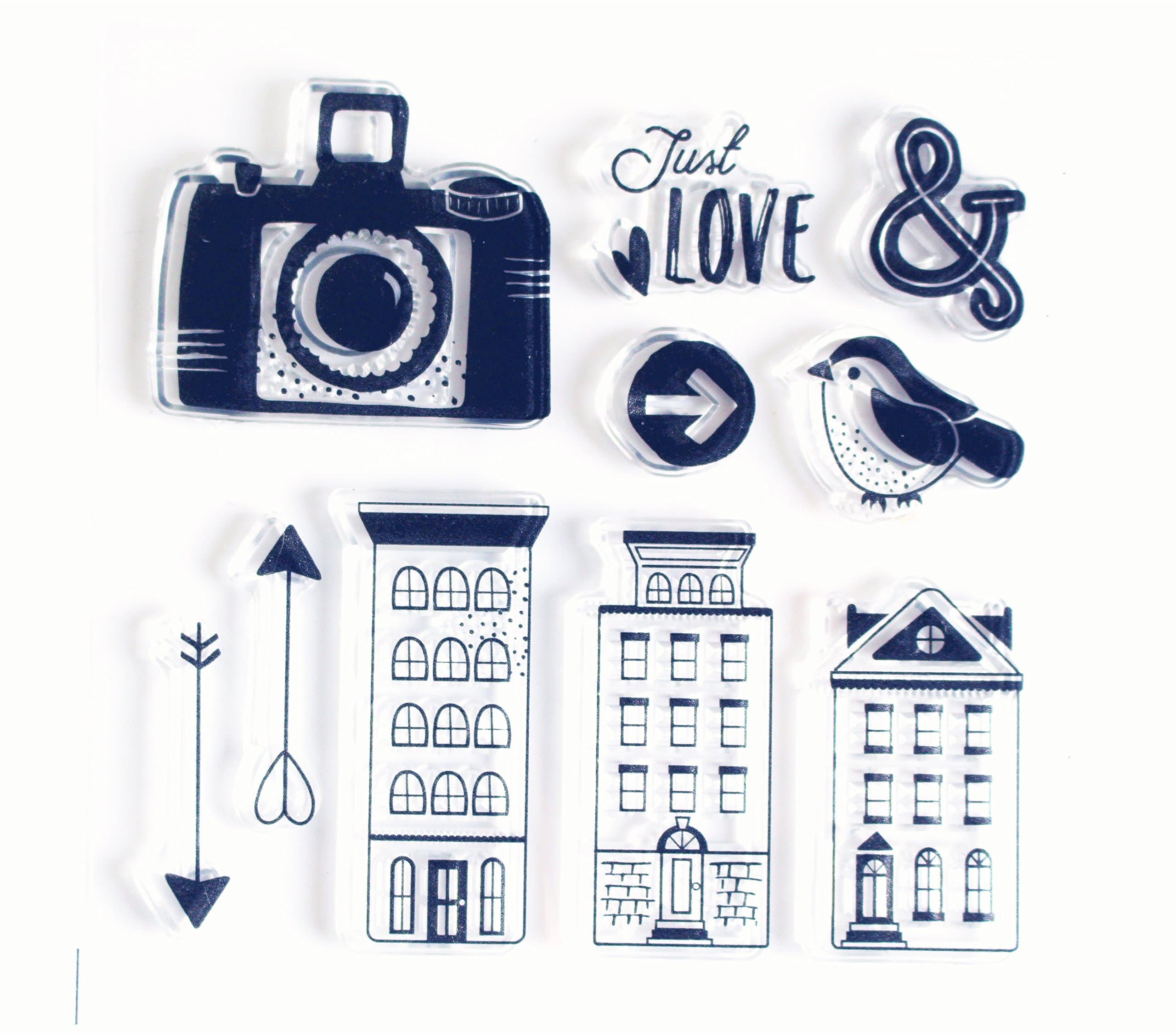Camera Sentiments Silicone Clear Rubber stamp for Card Making Decoration and Scrapbooking