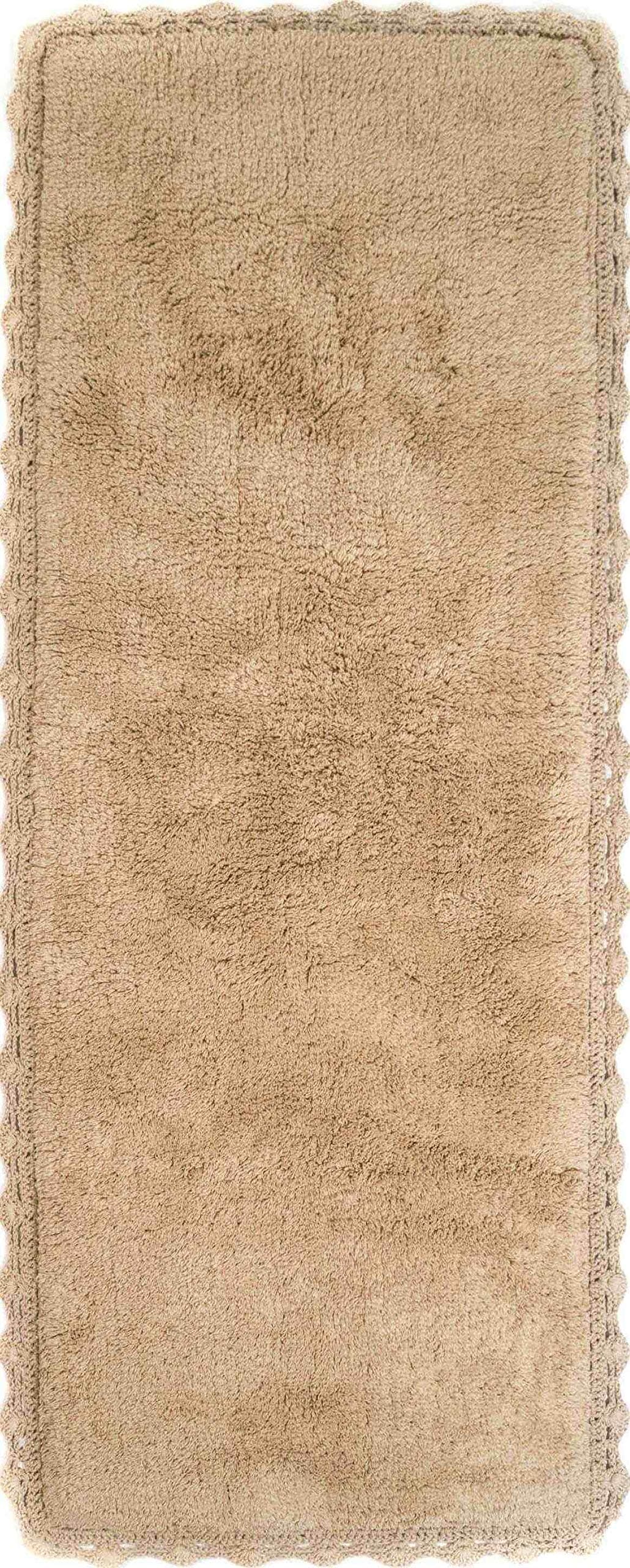 Crochet Bath Runner, 22 by 60-Inch, Linen