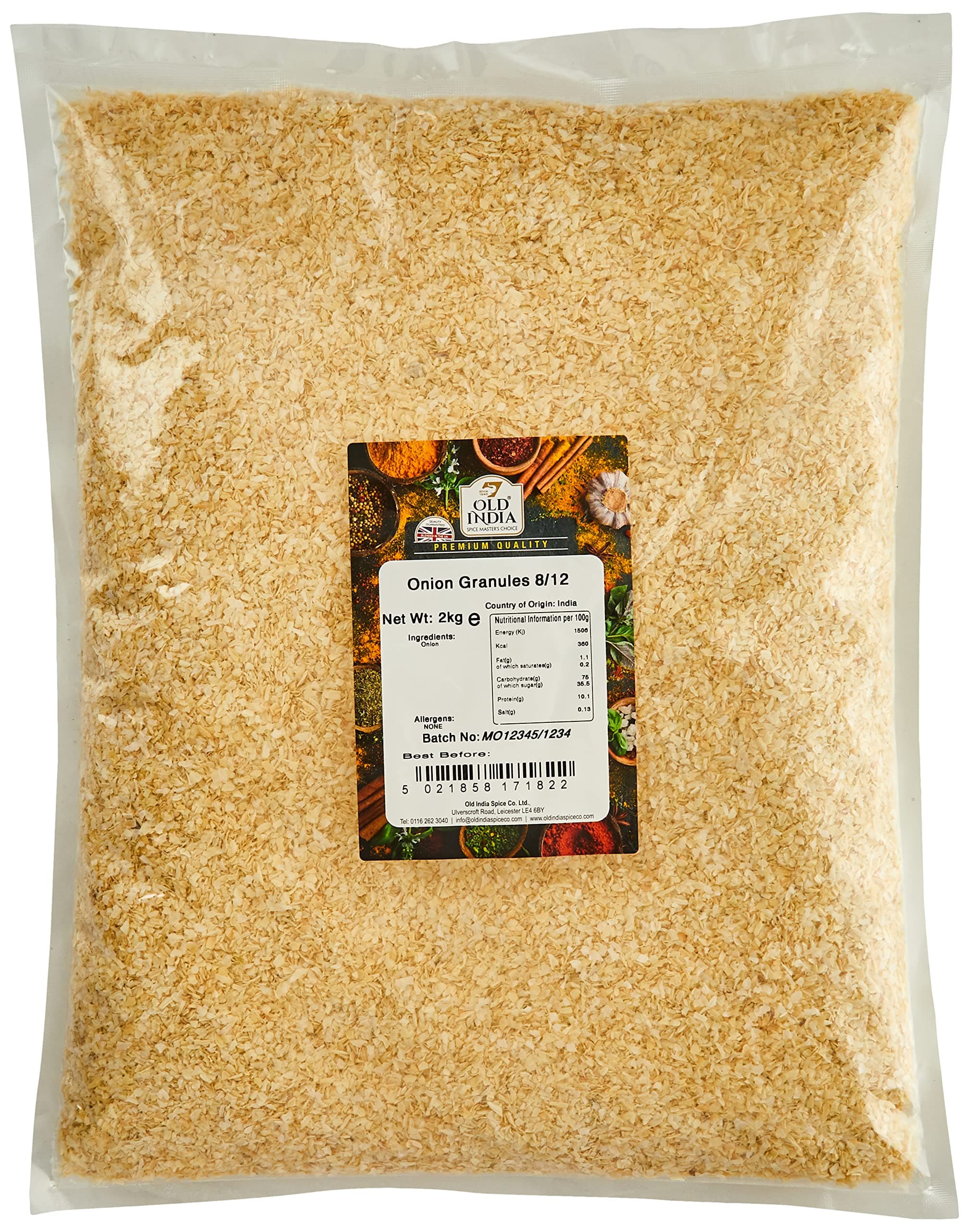 Old India Onion Granules 8/12 2kg