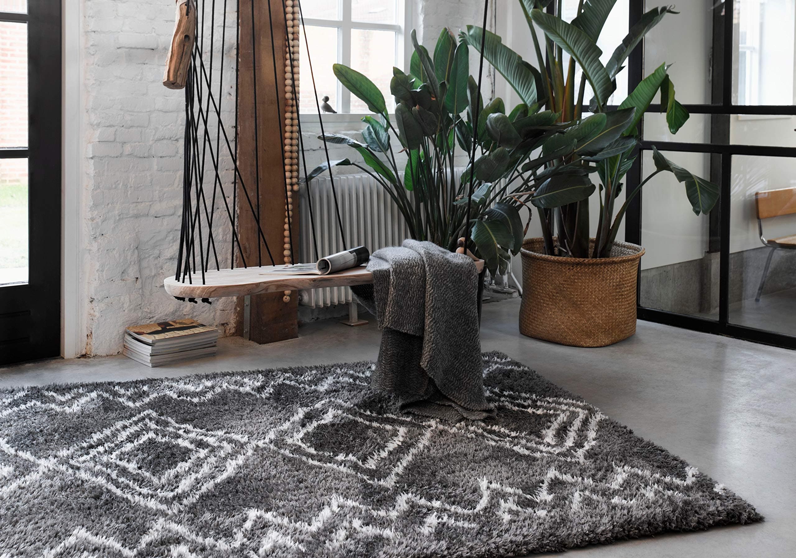 Rugs Direct Rug, Black, 80cm x 150cm